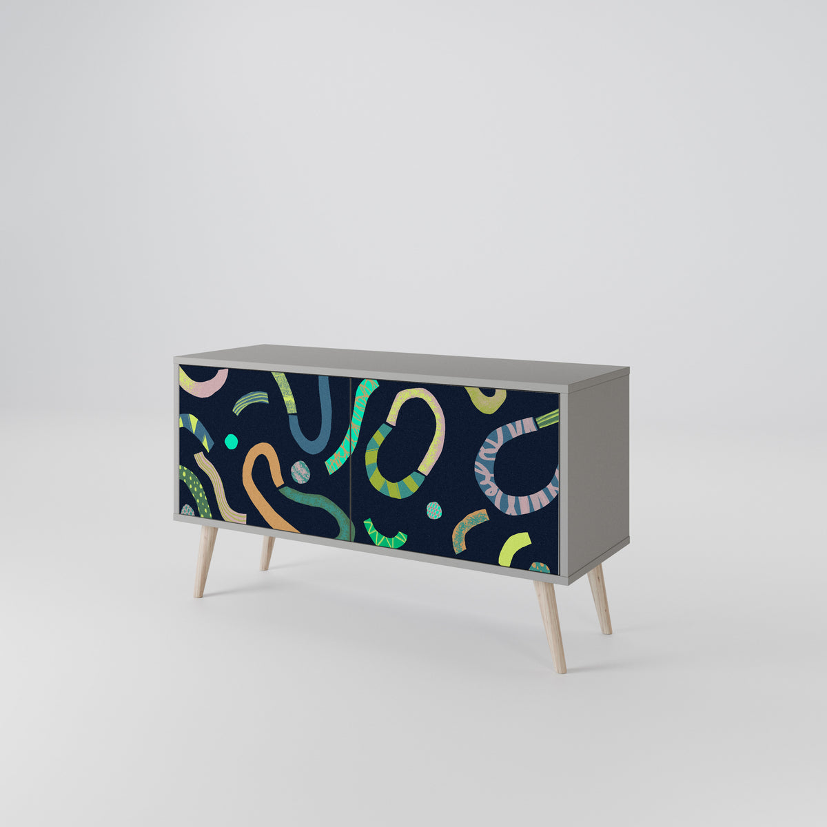 CONTRAST DANCE Compact 2-Door TV Cabinet