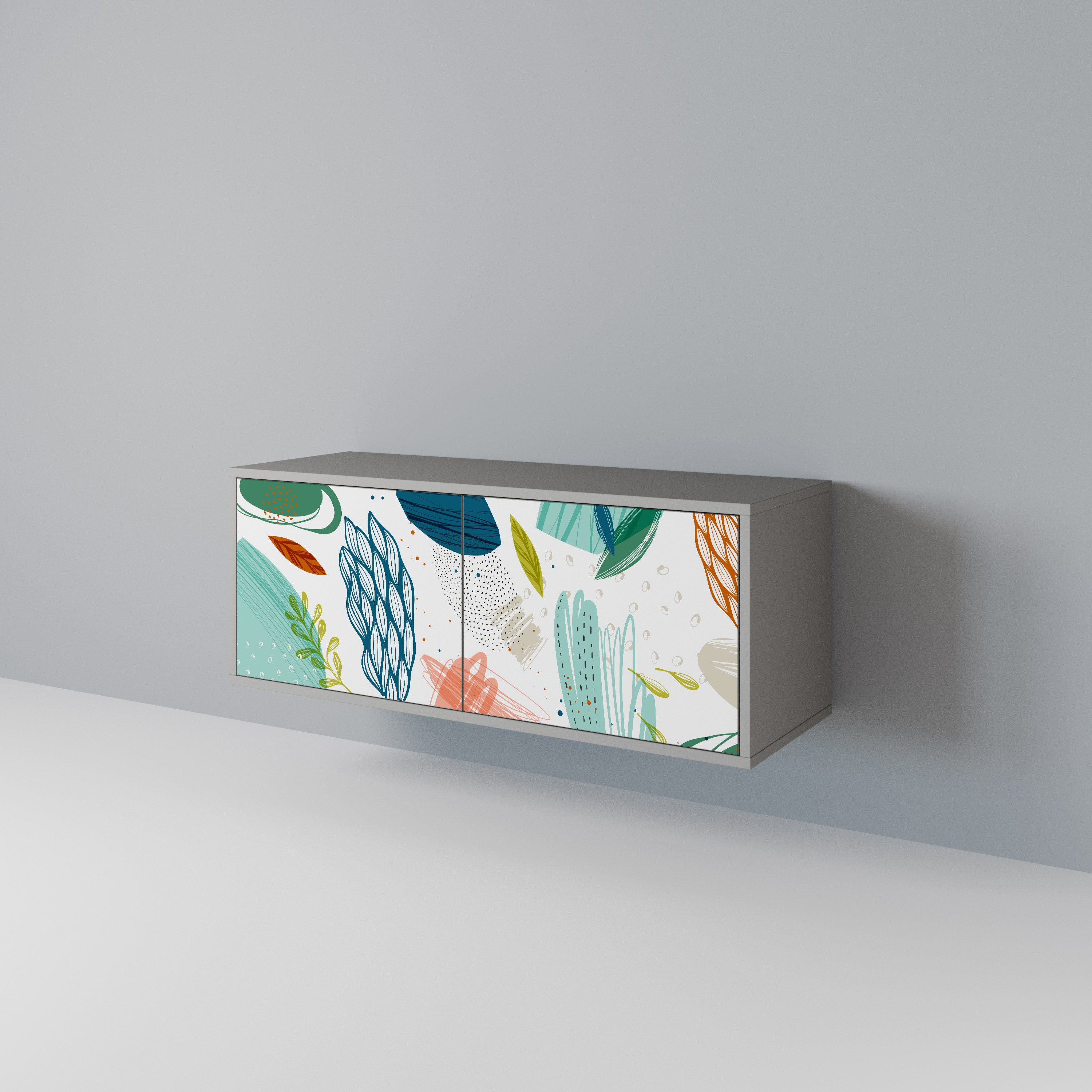 BOTANICAL HURRICANE Kompaktes 2-türiges TV-Lowboard