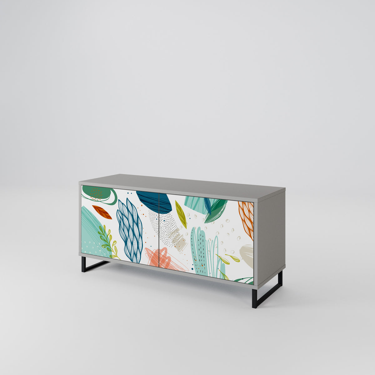 BOTANICAL HURRICANE Kompaktes 2-türiges TV-Lowboard