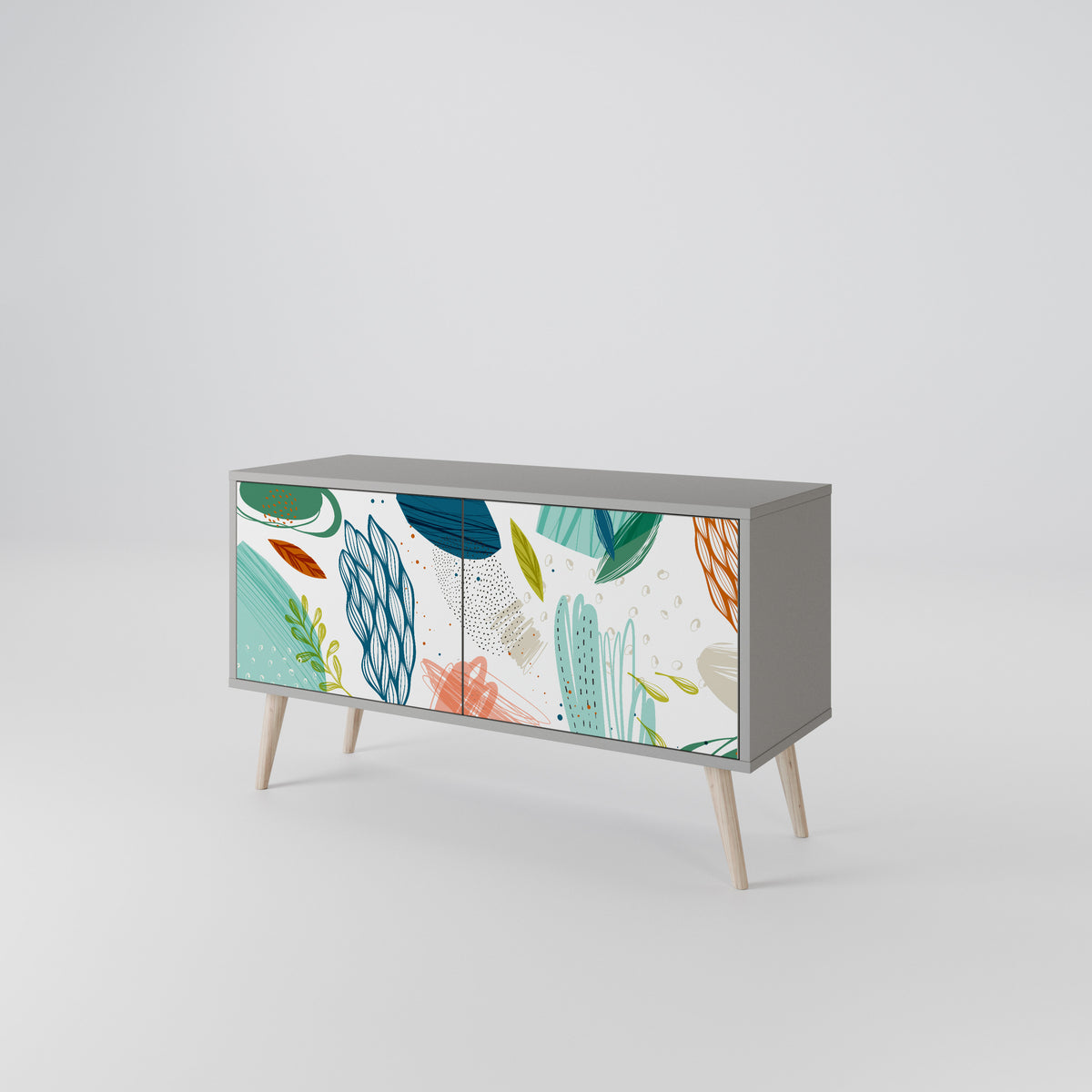 BOTANICAL HURRICANE Kompaktes 2-türiges TV-Lowboard
