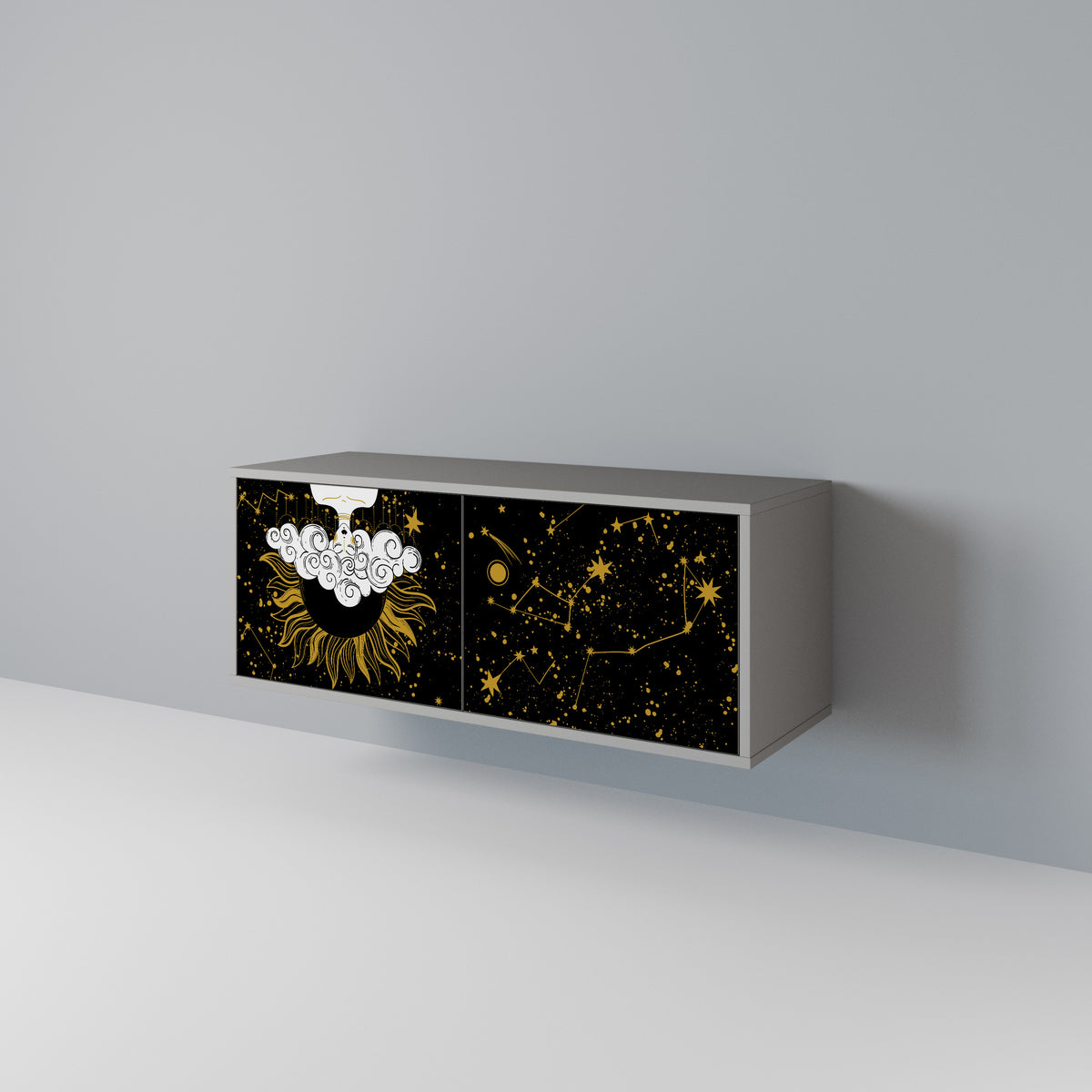 STELLAR CONSTELLATIONS Compact 2-Door TV Cabinet