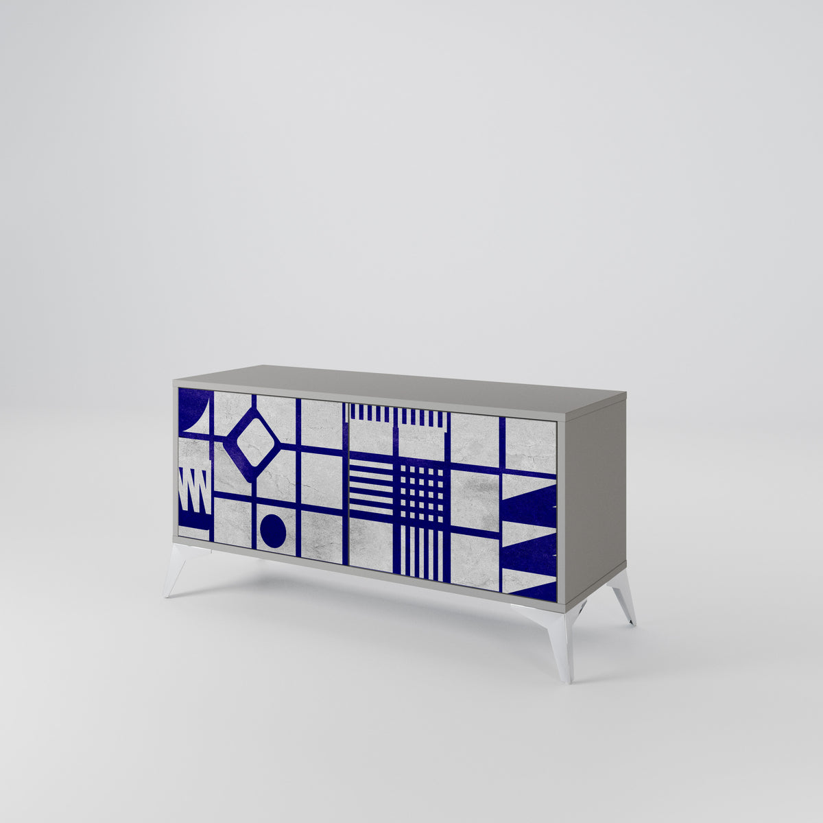 THE RIGHT PLACES Compact 2-Door TV Cabinet