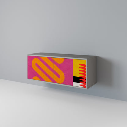 VIVID ART Kompaktes 2-türiges TV-Lowboard