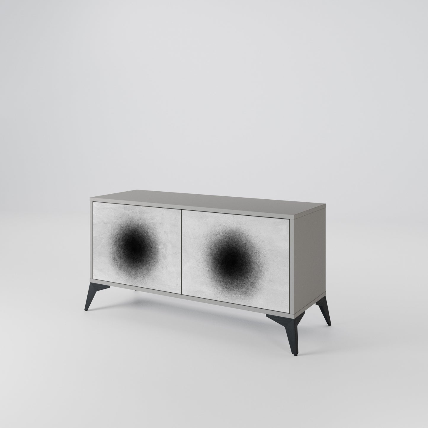 BLACK HOLE Compact 2-Door TV Cabinet