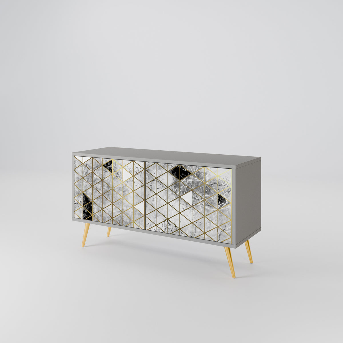 ASHEN ARIA Compact 2-Door TV Cabinet