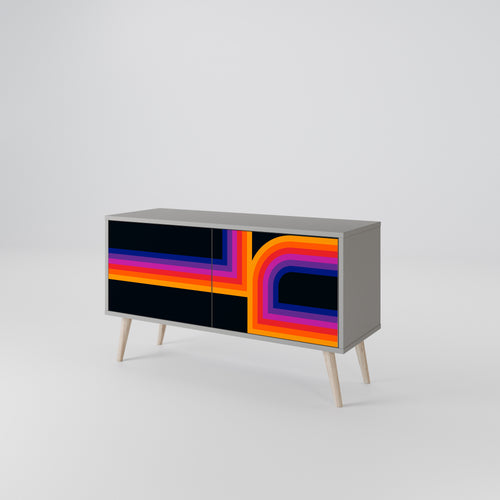 BLINDED BY THE LIGHTS Kompaktes 2-türiges TV-Lowboard