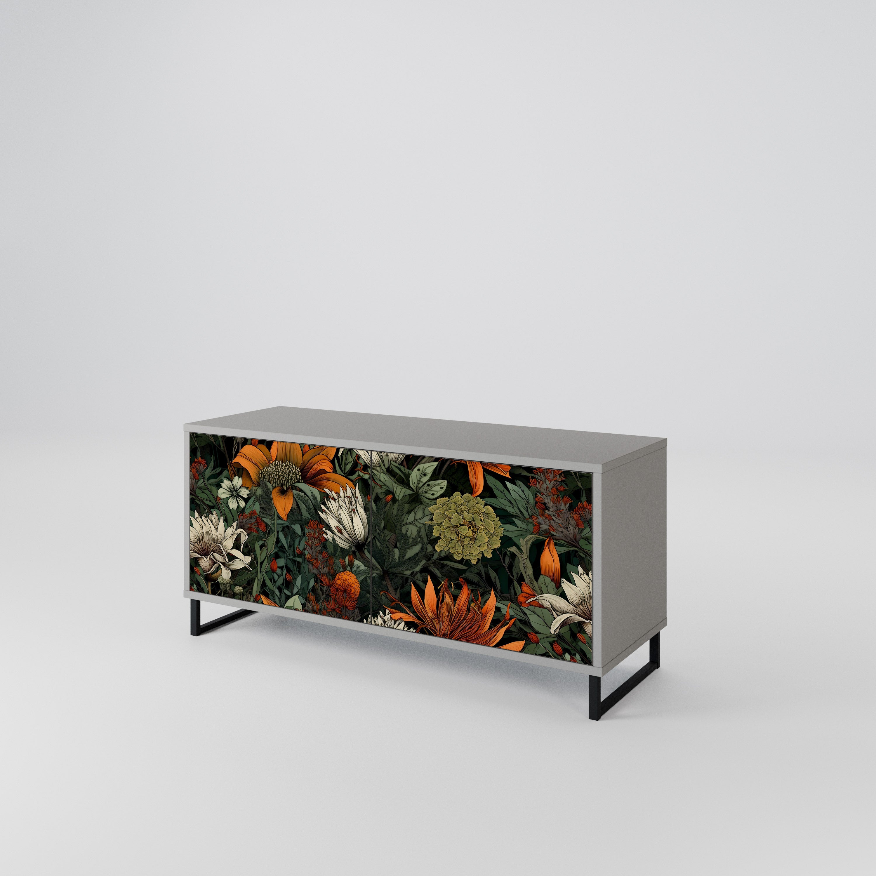 MIDNIGHT SPROUT Kompaktes 2-türiges TV-Lowboard