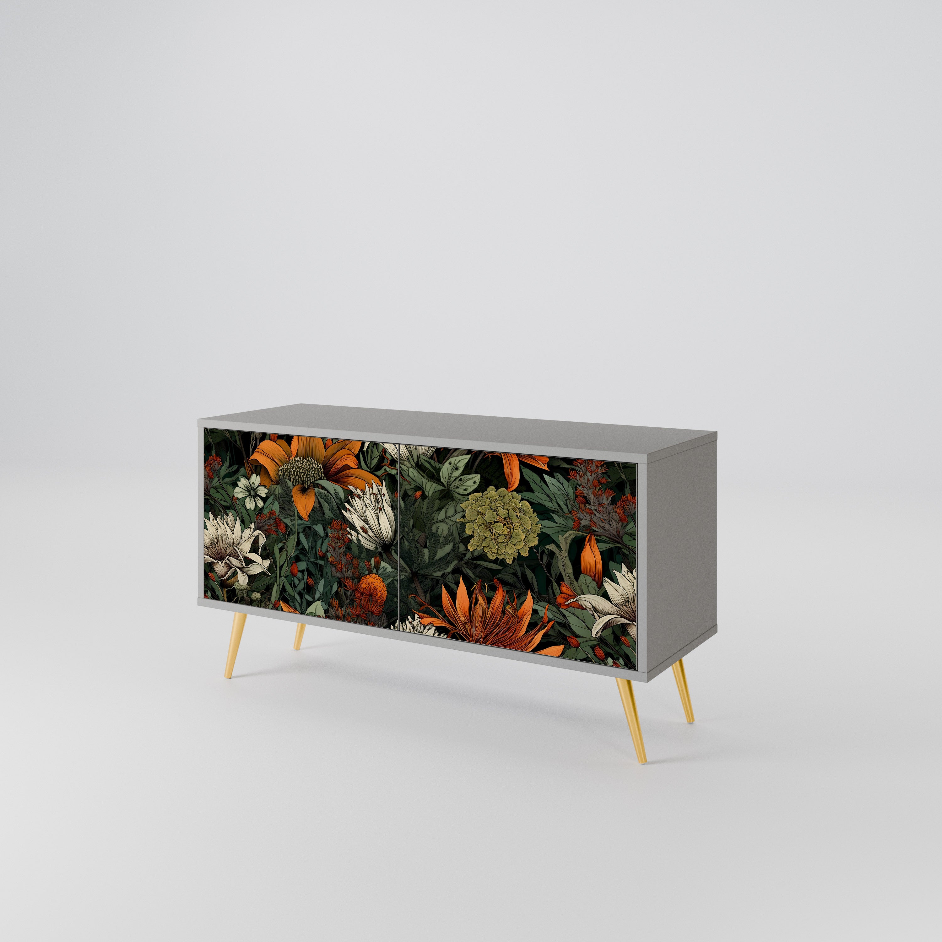 MIDNIGHT SPROUT Kompaktes 2-türiges TV-Lowboard