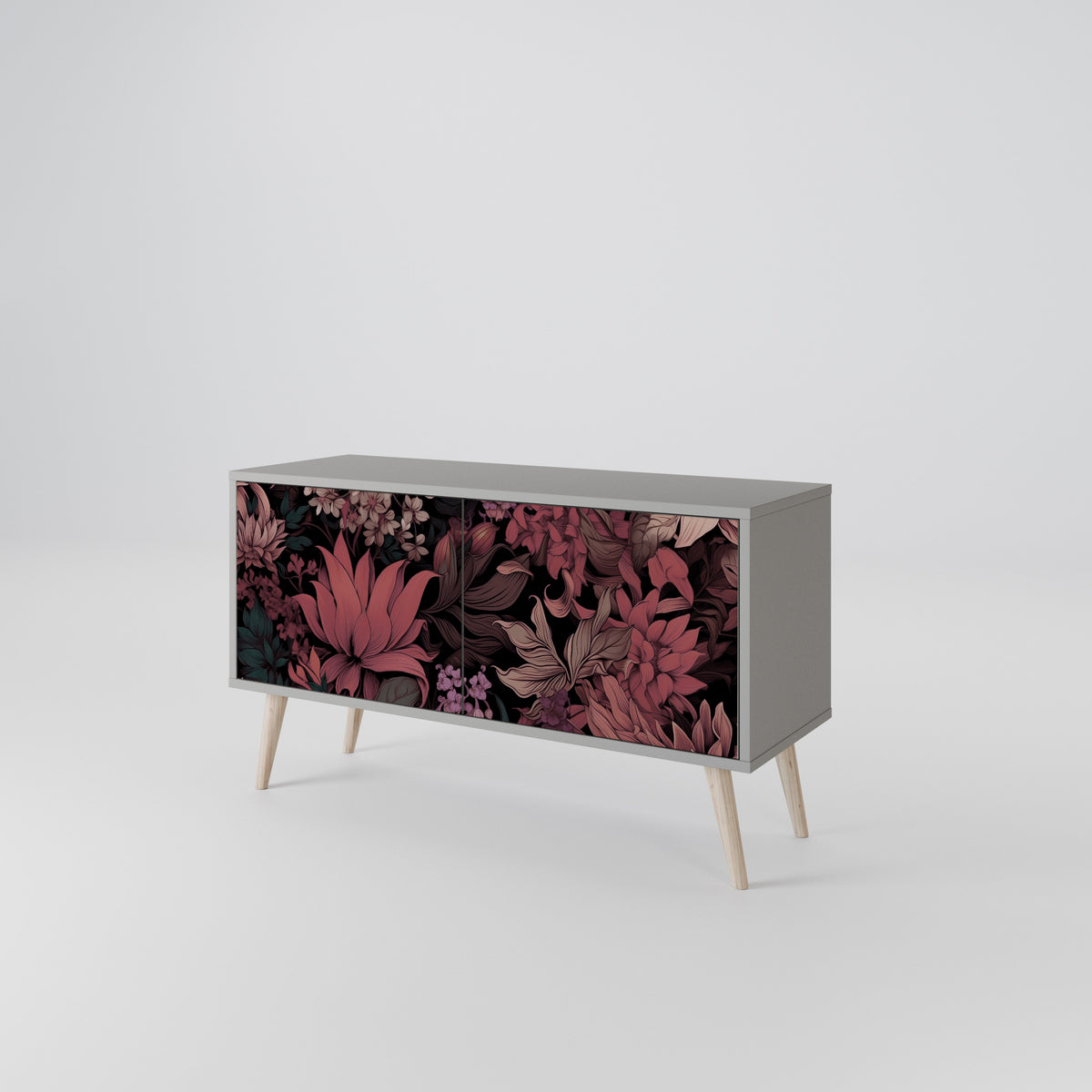 FLORAL WHISPER Kompaktes 2-türiges TV-Lowboard
