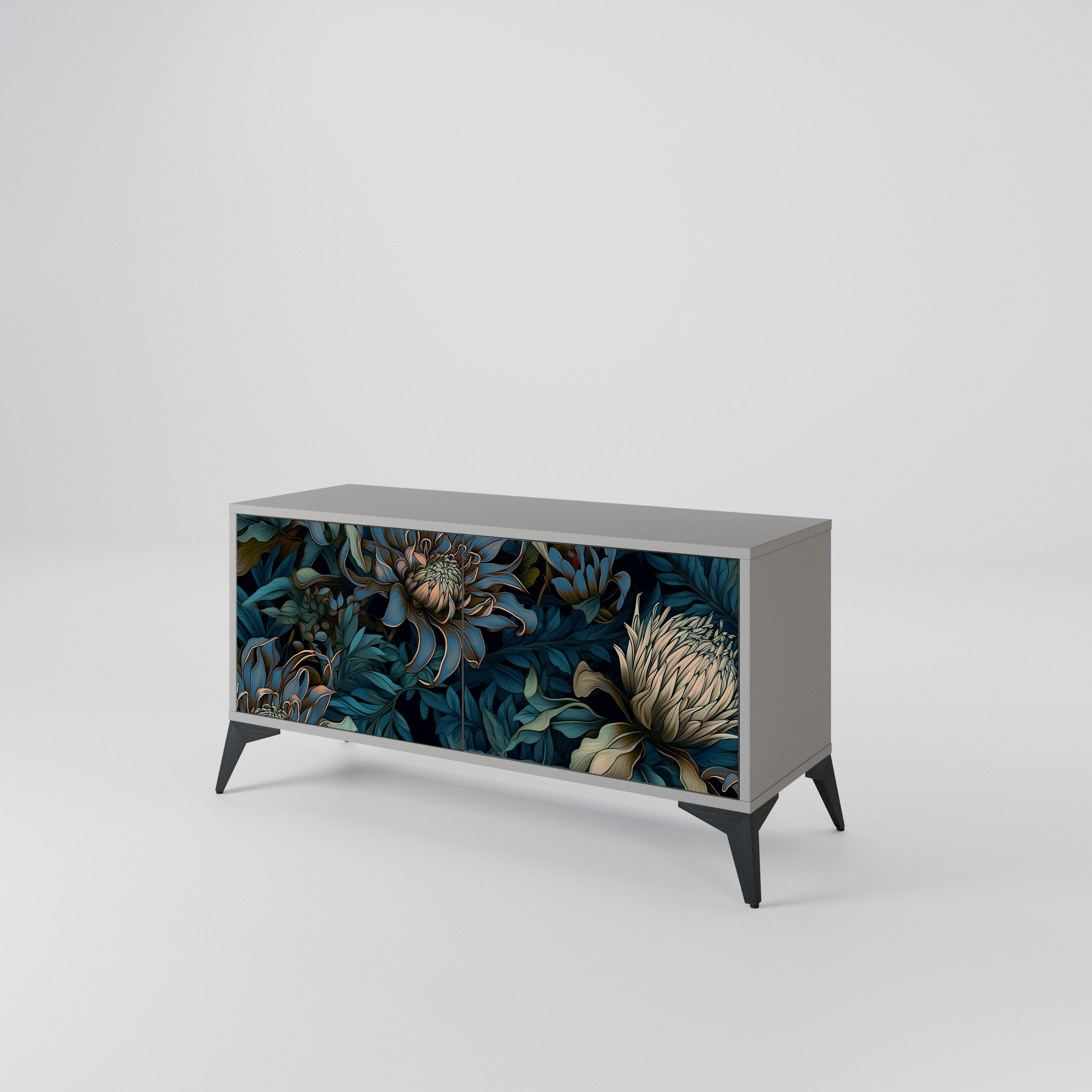 TWILIGHT BLOOM Kompaktes 2-türiges TV-Lowboard