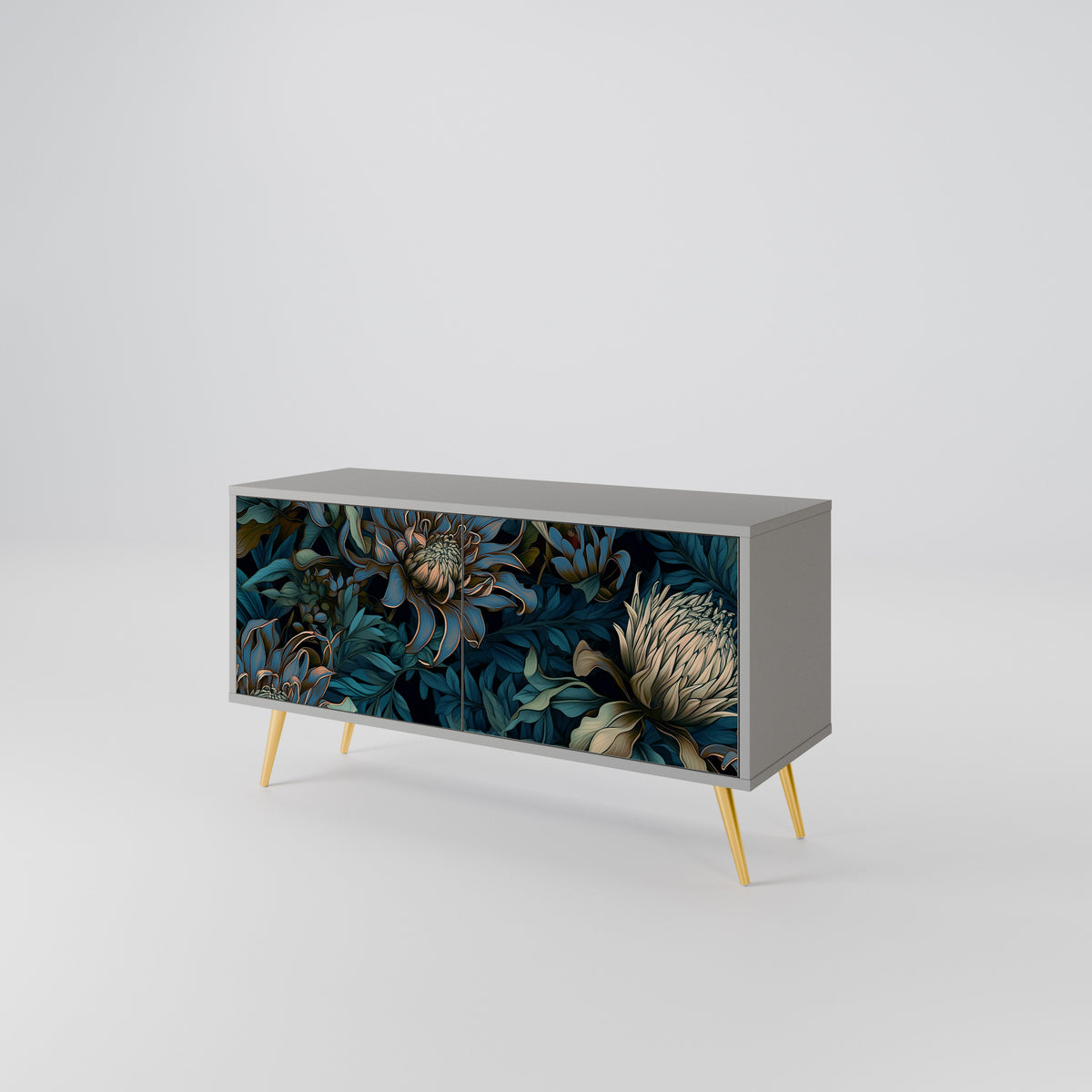 TWILIGHT BLOOM Compact 2-Door TV Cabinet