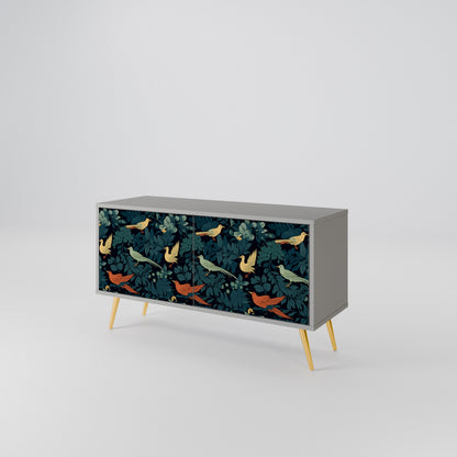 FOWL ORNAMENT Kompaktes 2-türiges TV-Lowboard