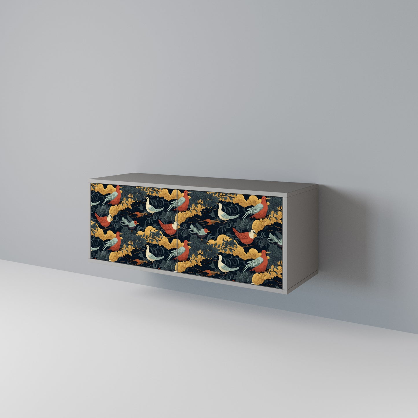 FOWLY DAZE Kompaktes 2-türiges TV-Lowboard