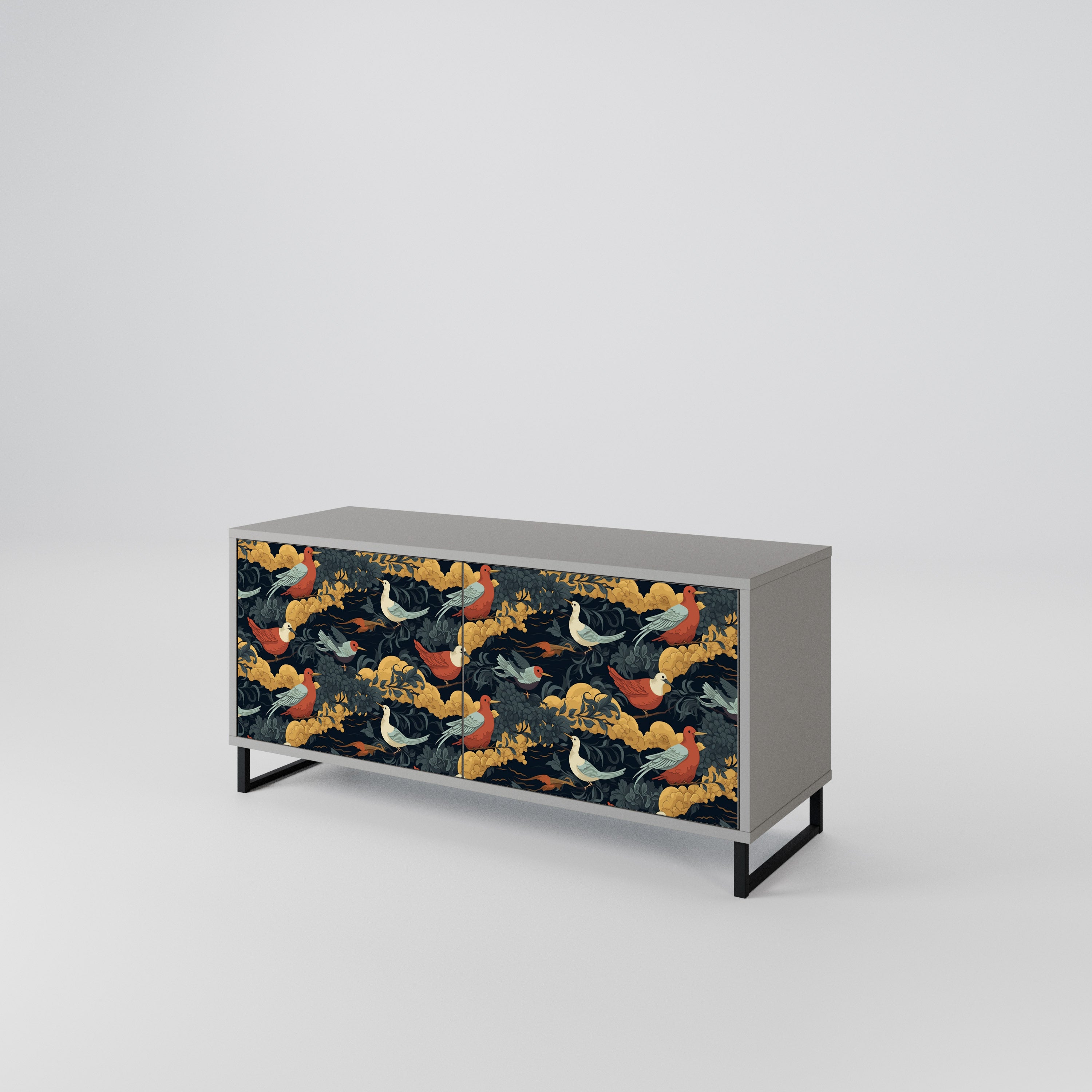 FOWLY DAZE Kompaktes 2-türiges TV-Lowboard