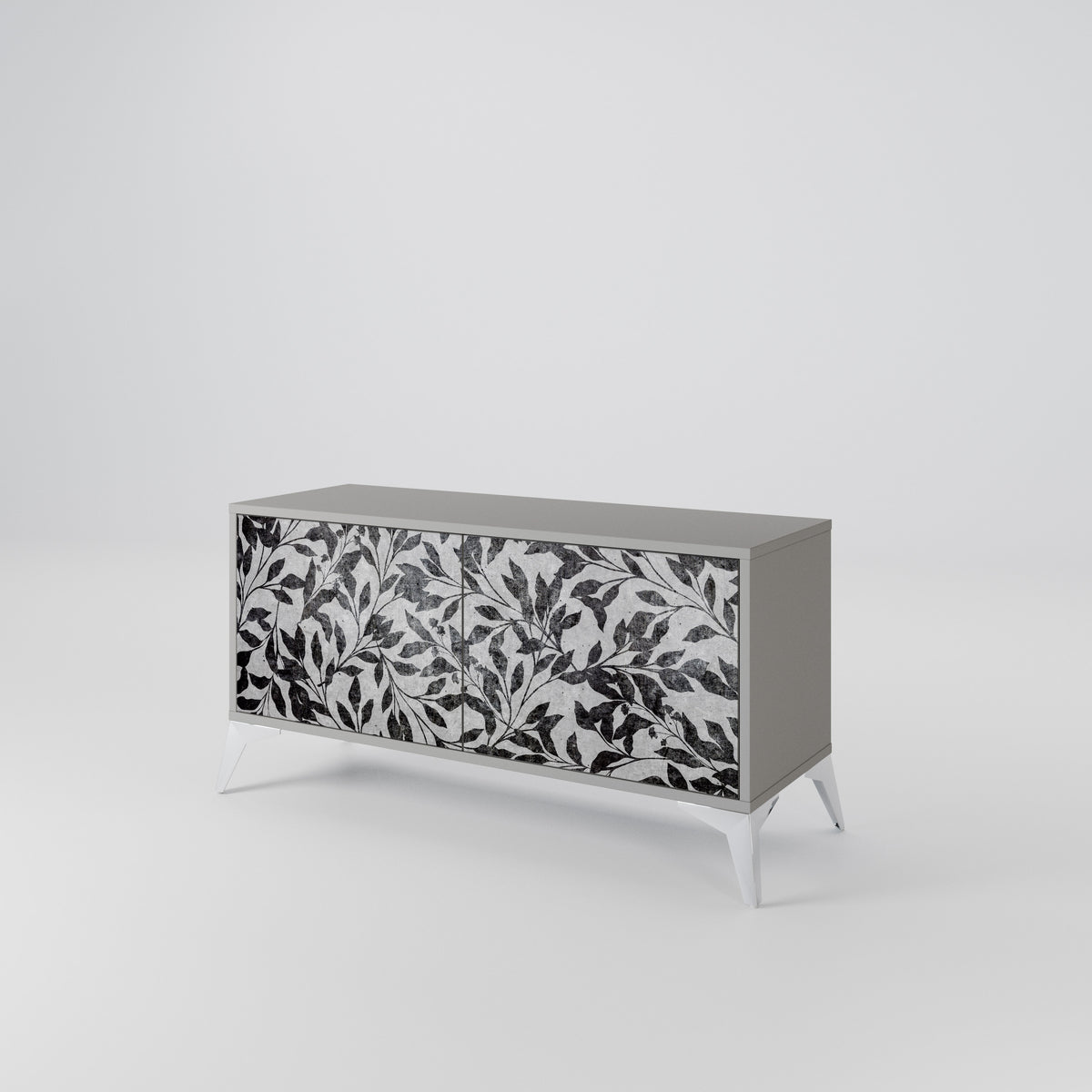 CHARCOAL SPROUT Kompaktes 2-türiges TV-Lowboard