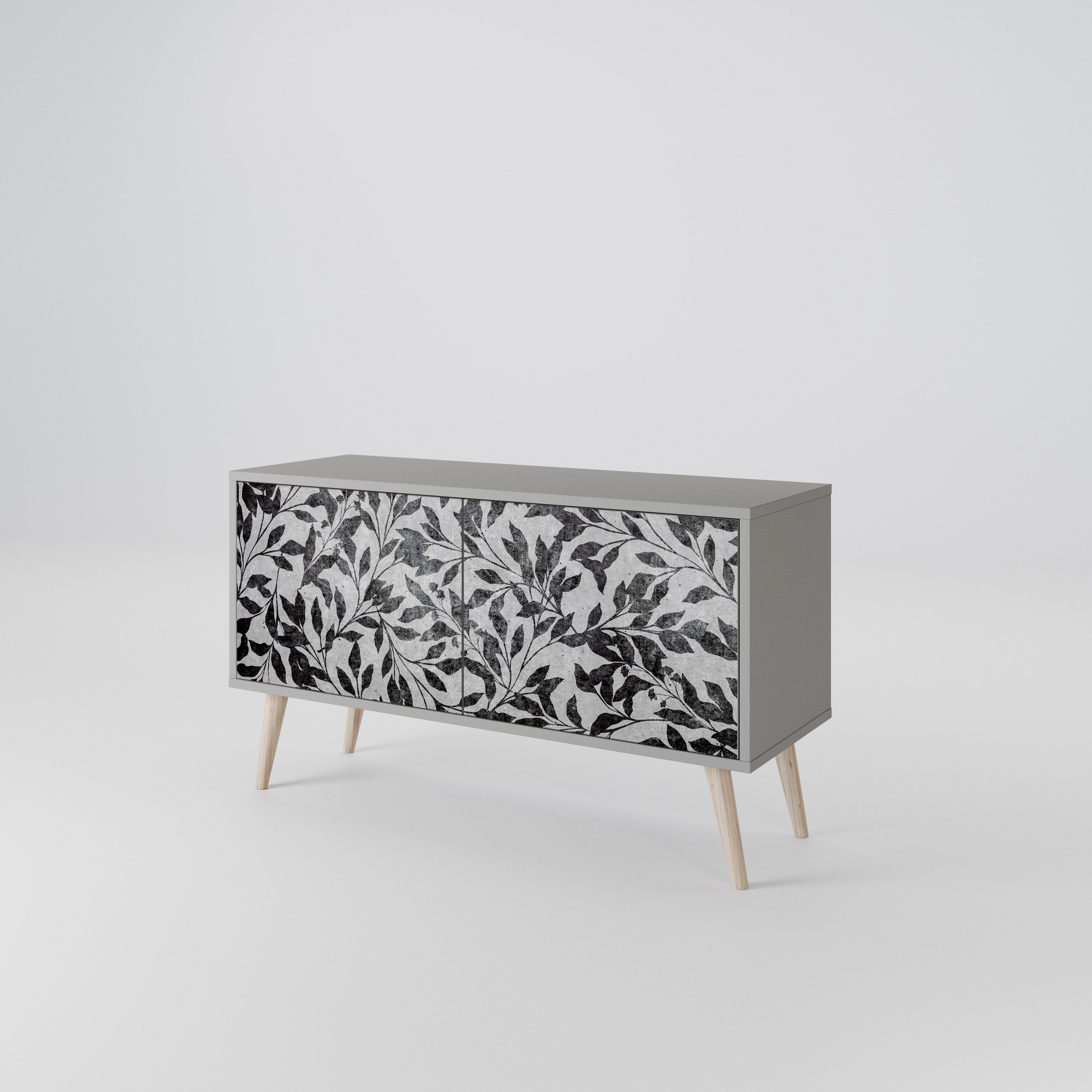 CHARCOAL SPROUT Kompaktes 2-türiges TV-Lowboard