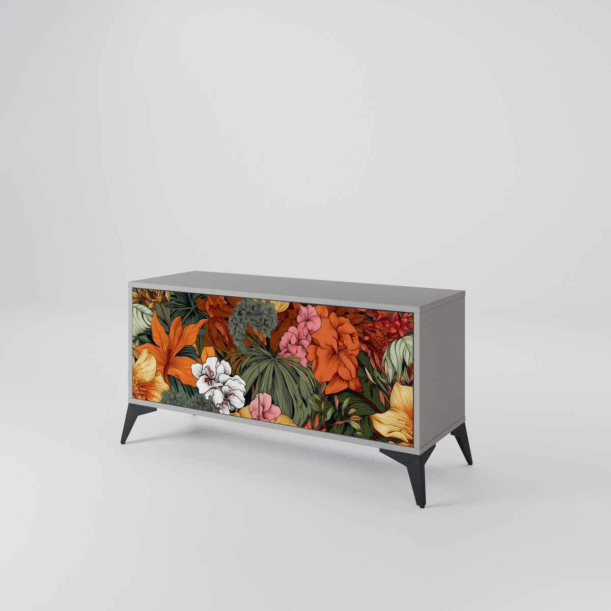 RADIANT FLORA Compact 2-Door TV Cabinet