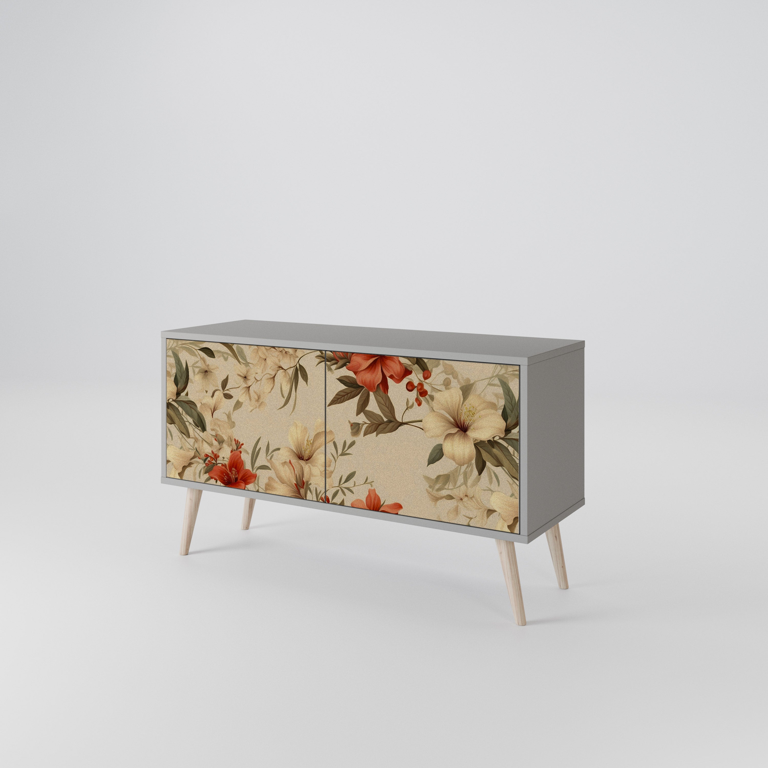 BLOOMING HARMONY Kompaktes 2-türiges TV-Lowboard