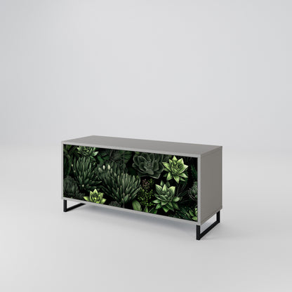 SUCCULENT JUNGLE Kompaktes 2-türiges TV-Lowboard