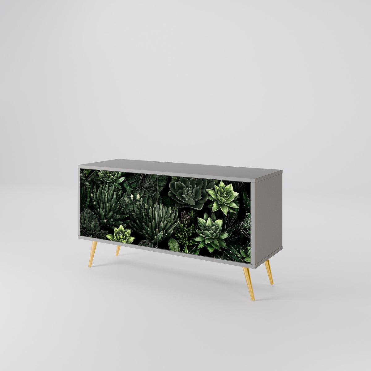 SUCCULENT JUNGLE Kompaktes 2-türiges TV-Lowboard