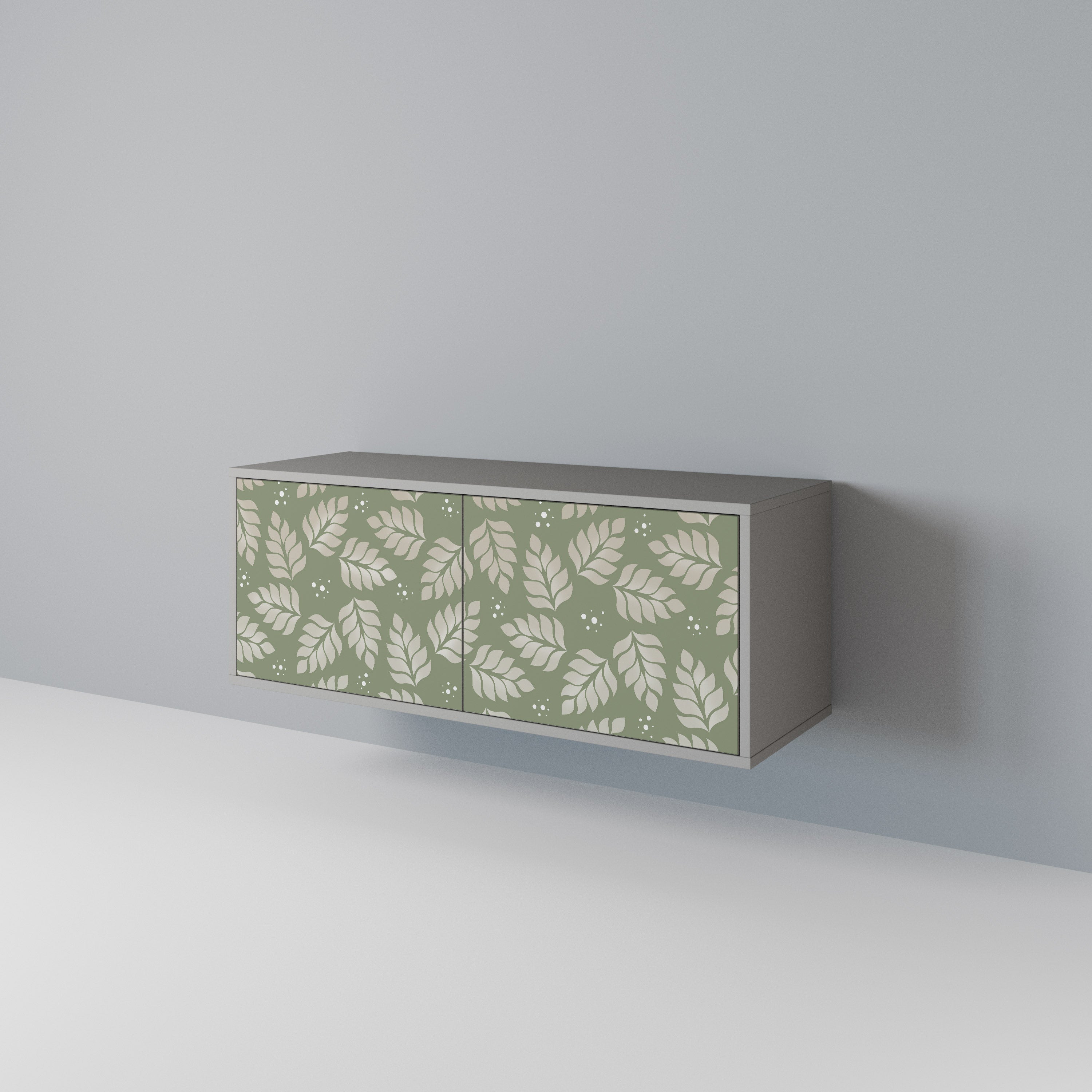 LEAVES ON GREEN Kompaktes 2-türiges TV-Lowboard