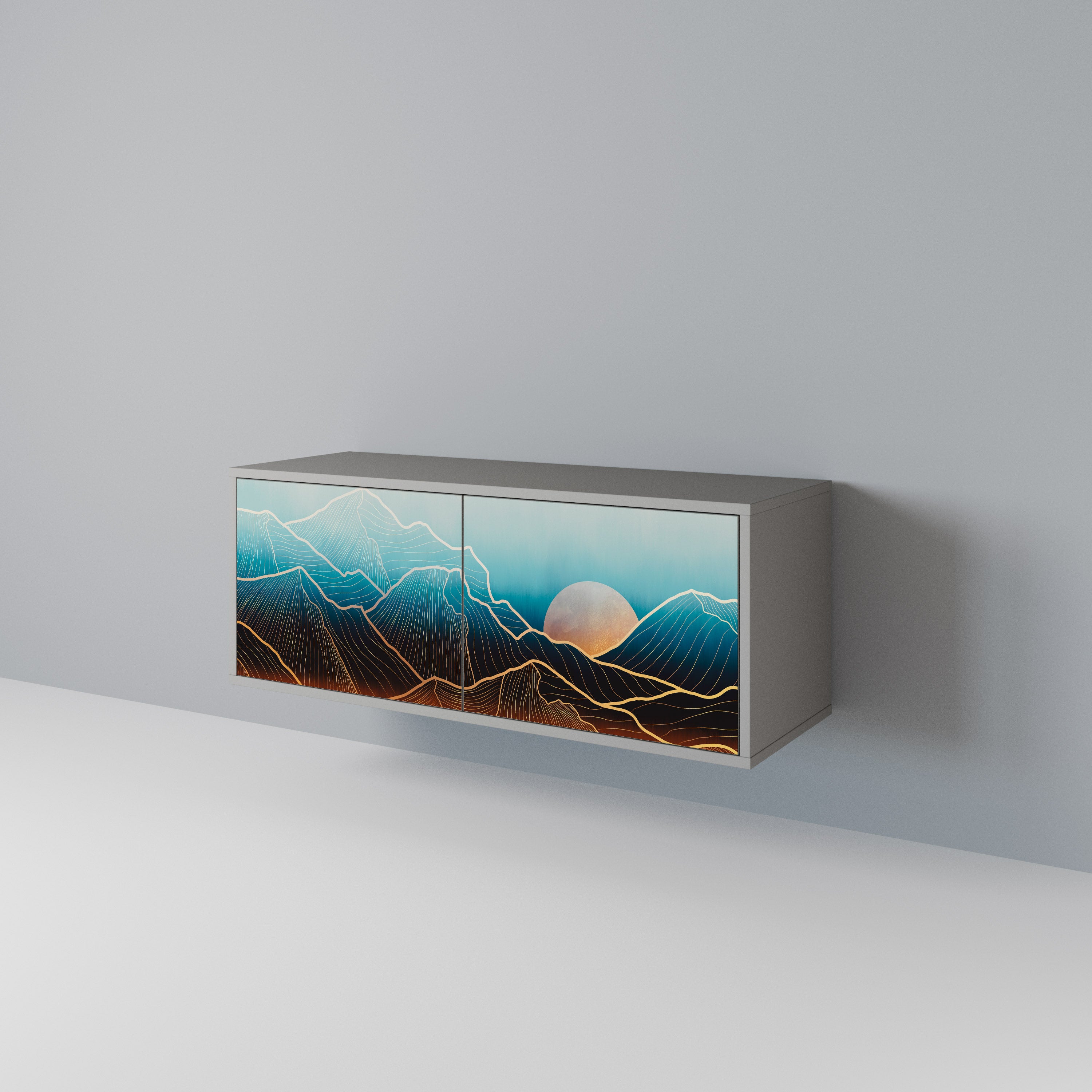 LUNAR SECRETS Kompaktes 2-türiges TV-Lowboard