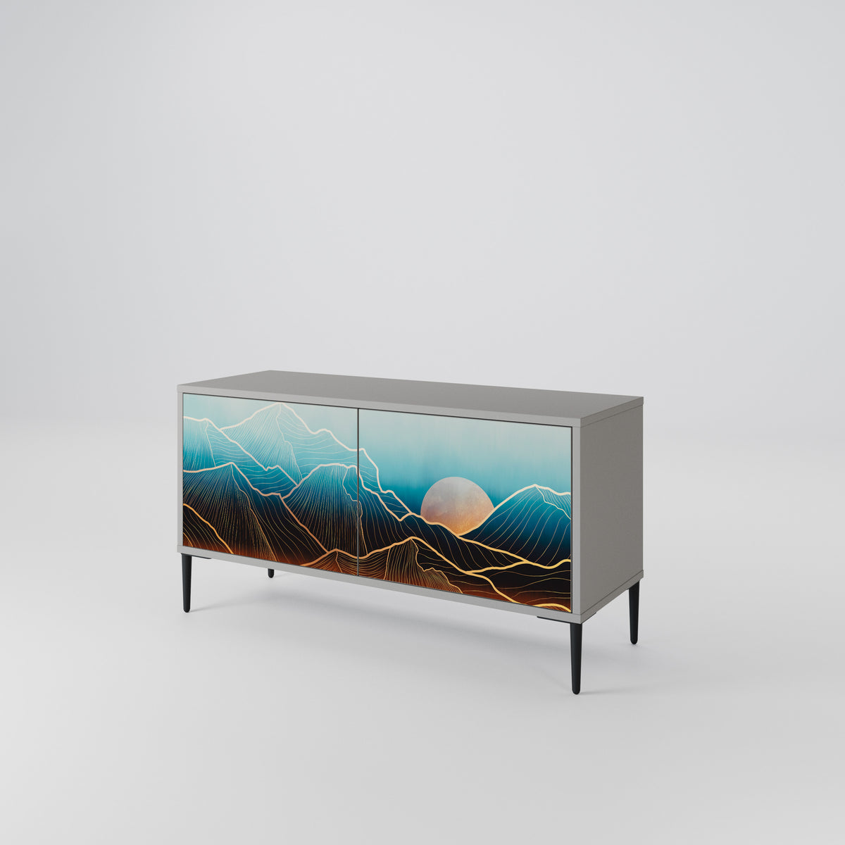 LUNAR SECRETS Compact 2-Door TV Cabinet