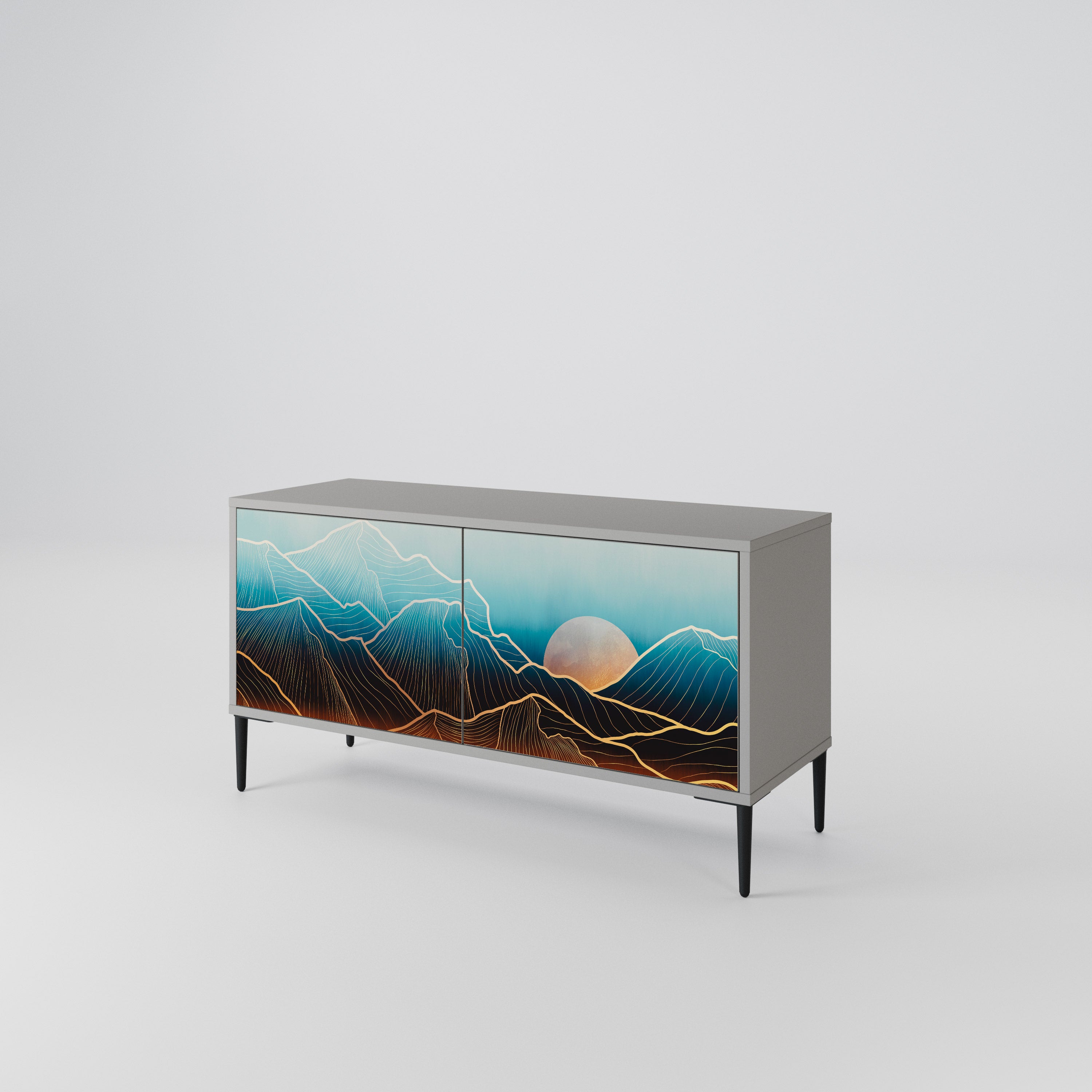 LUNAR SECRETS Kompaktes 2-türiges TV-Lowboard