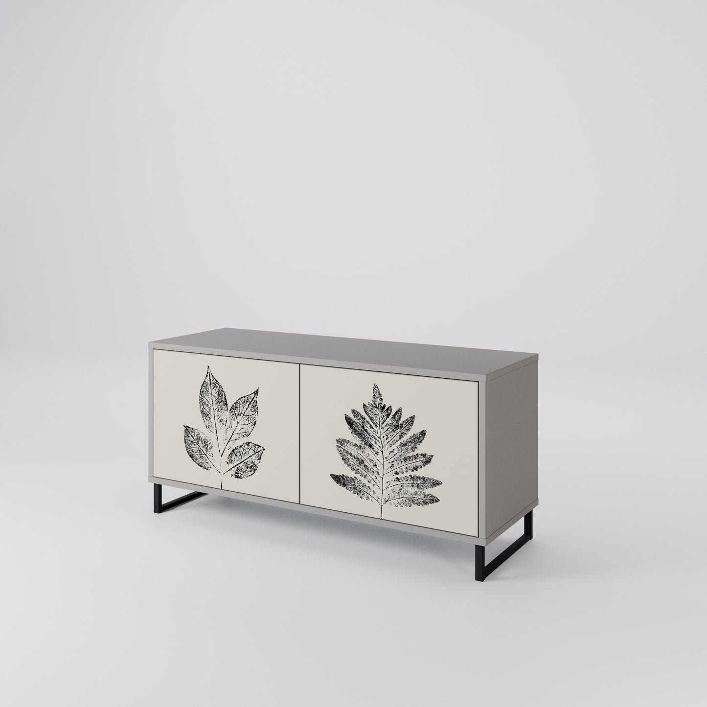 LEAFY STAMPS Kompaktes 2-türiges TV-Lowboard