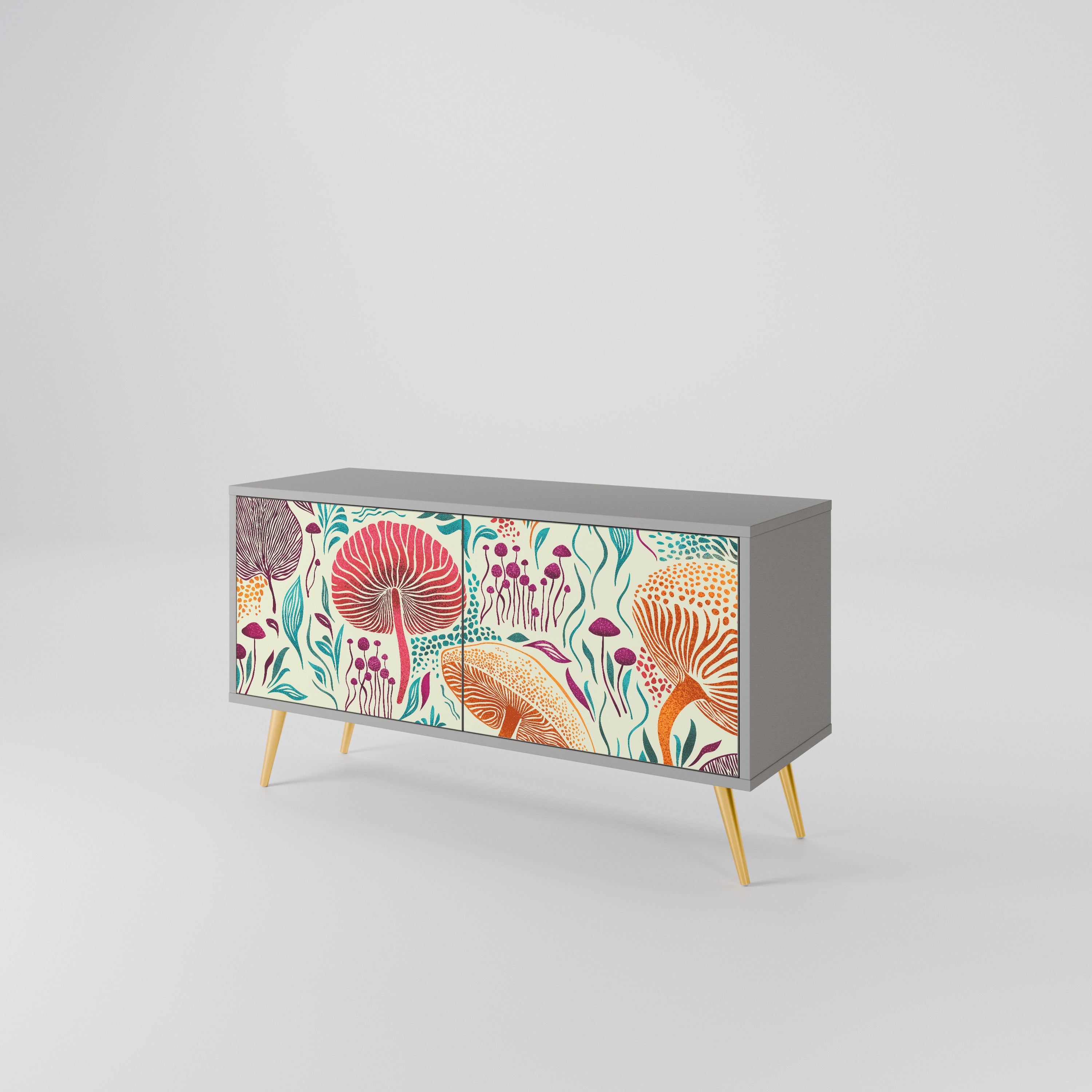 FUNGUS FANTASY Kompaktes 2-türiges TV-Lowboard