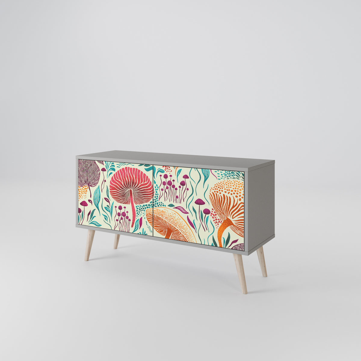 FUNGUS FANTASY Compact 2-Door TV Cabinet