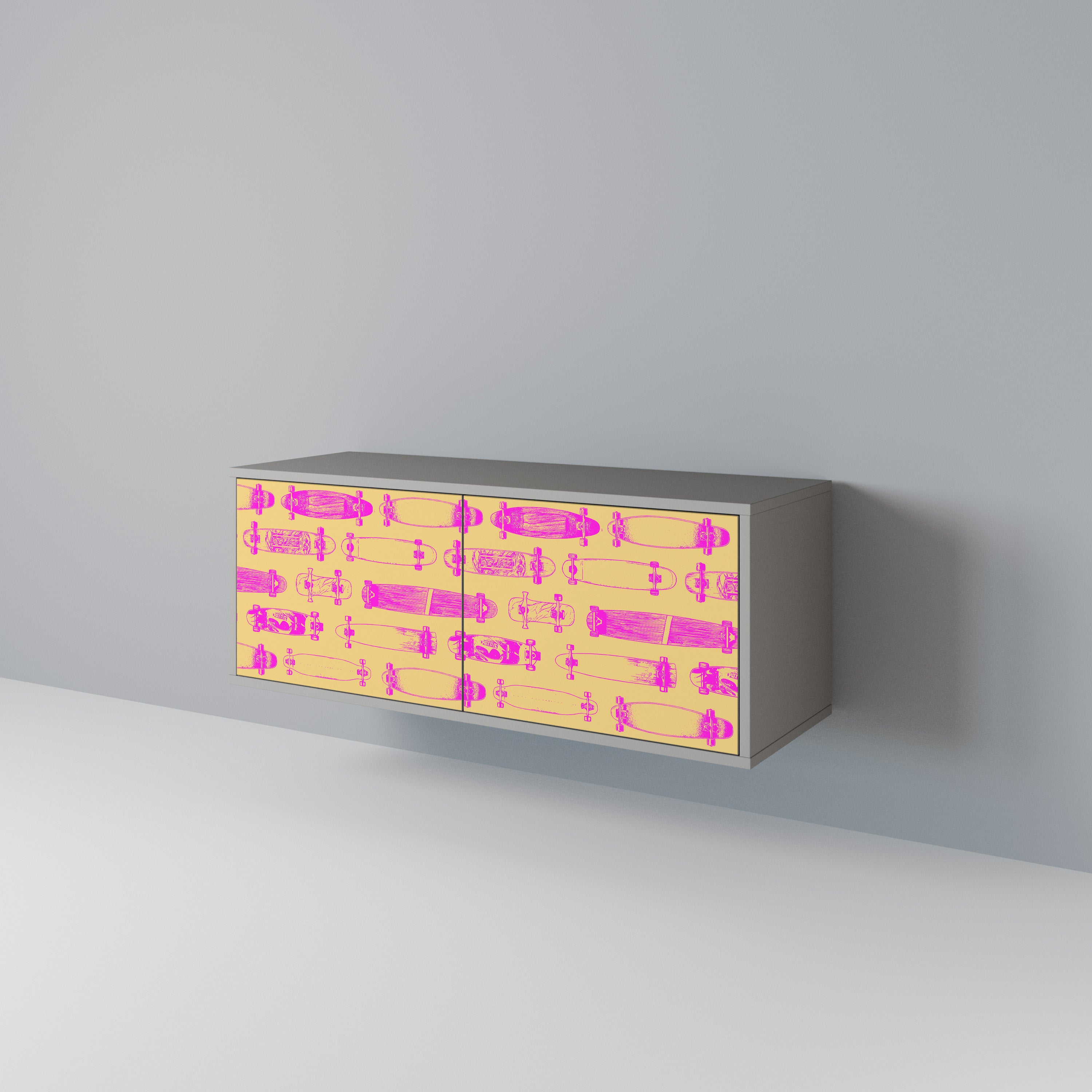 SKATEBOARD ARTISTRY Kompaktes 2-türiges TV-Lowboard