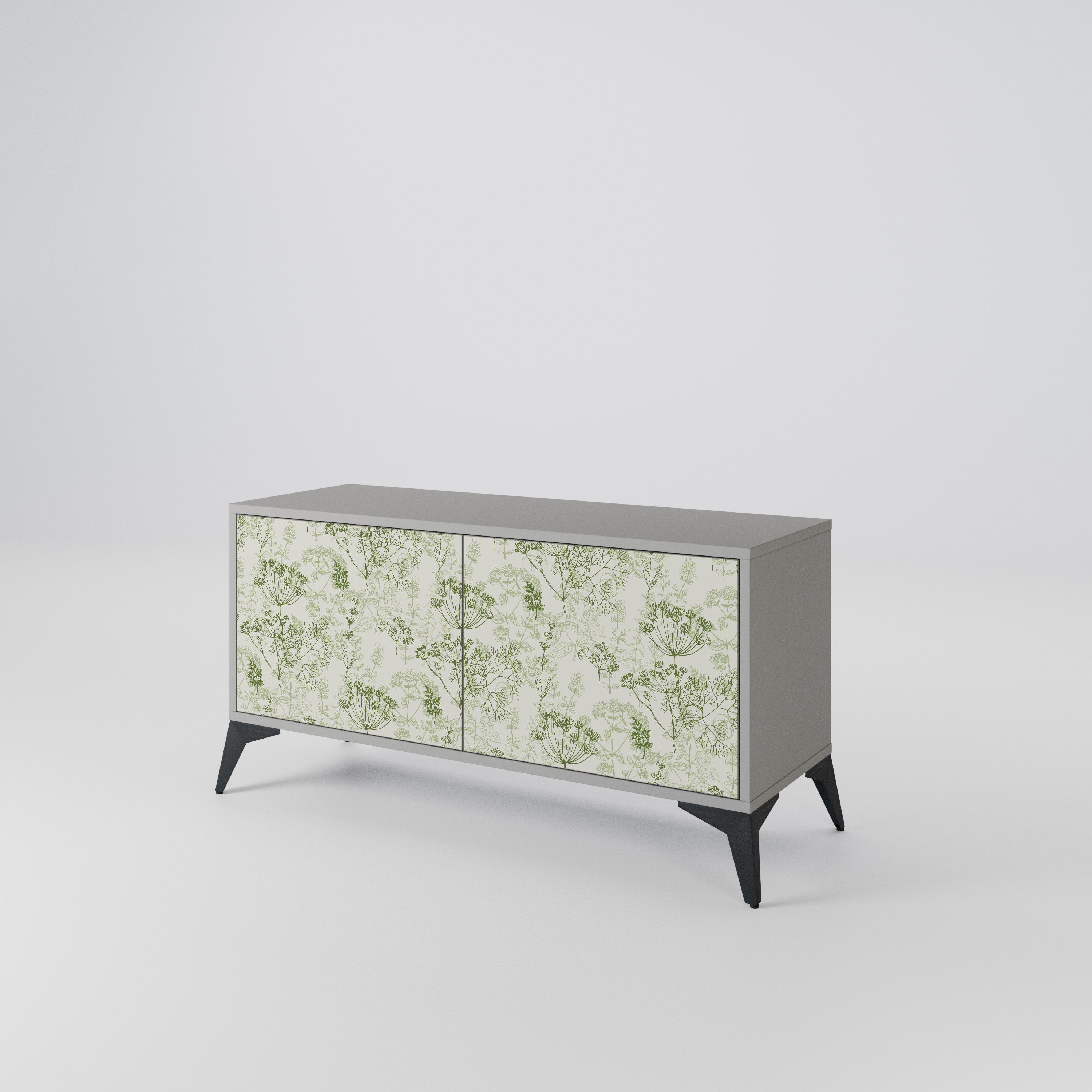 FENNEL BALDACHIN Kompaktes 2-türiges TV-Lowboard