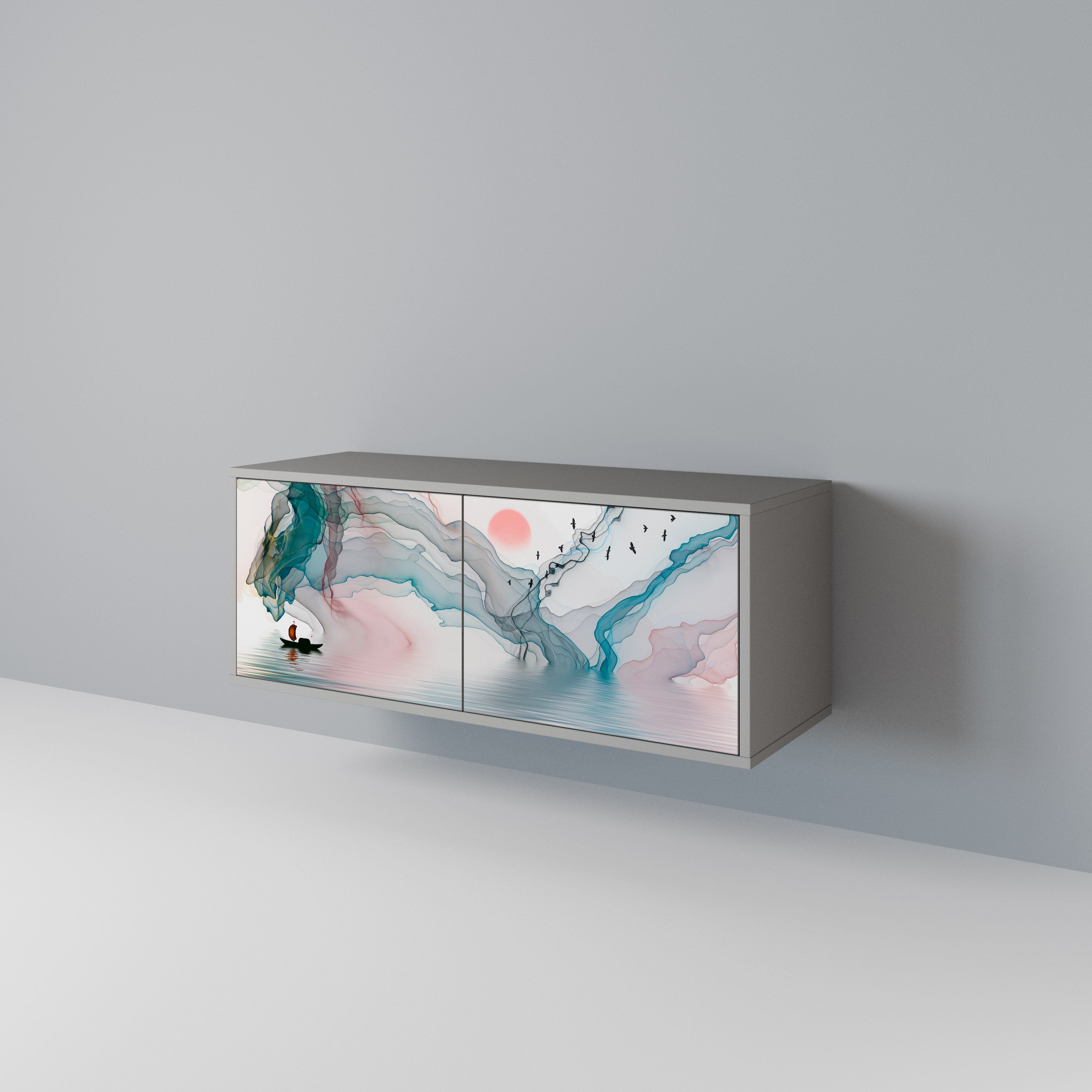 VELVET CROSSING Compact 2-Door TV Cabinet