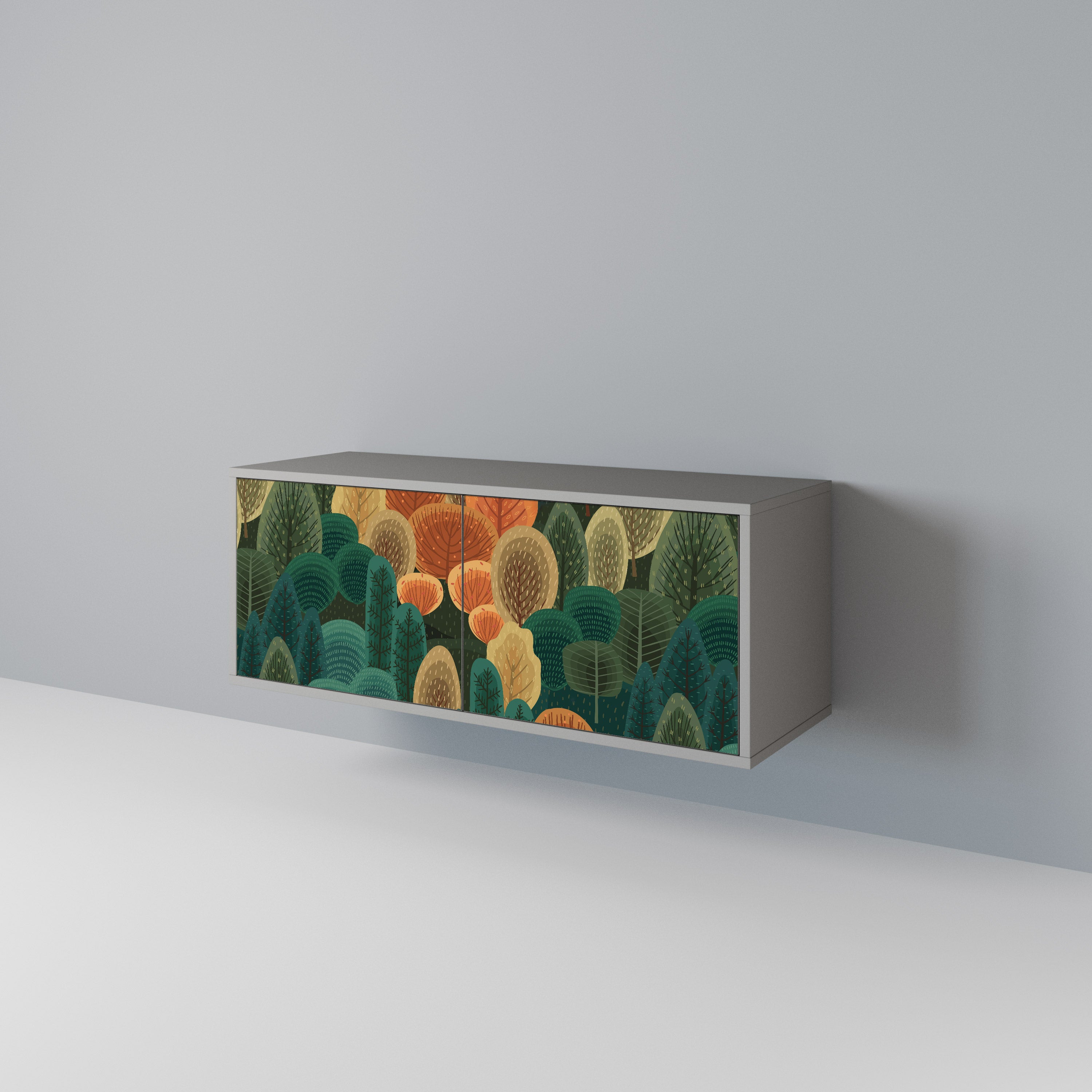 AUTUMN KALEIDOSCOPE Compact 2-Door TV Cabinet