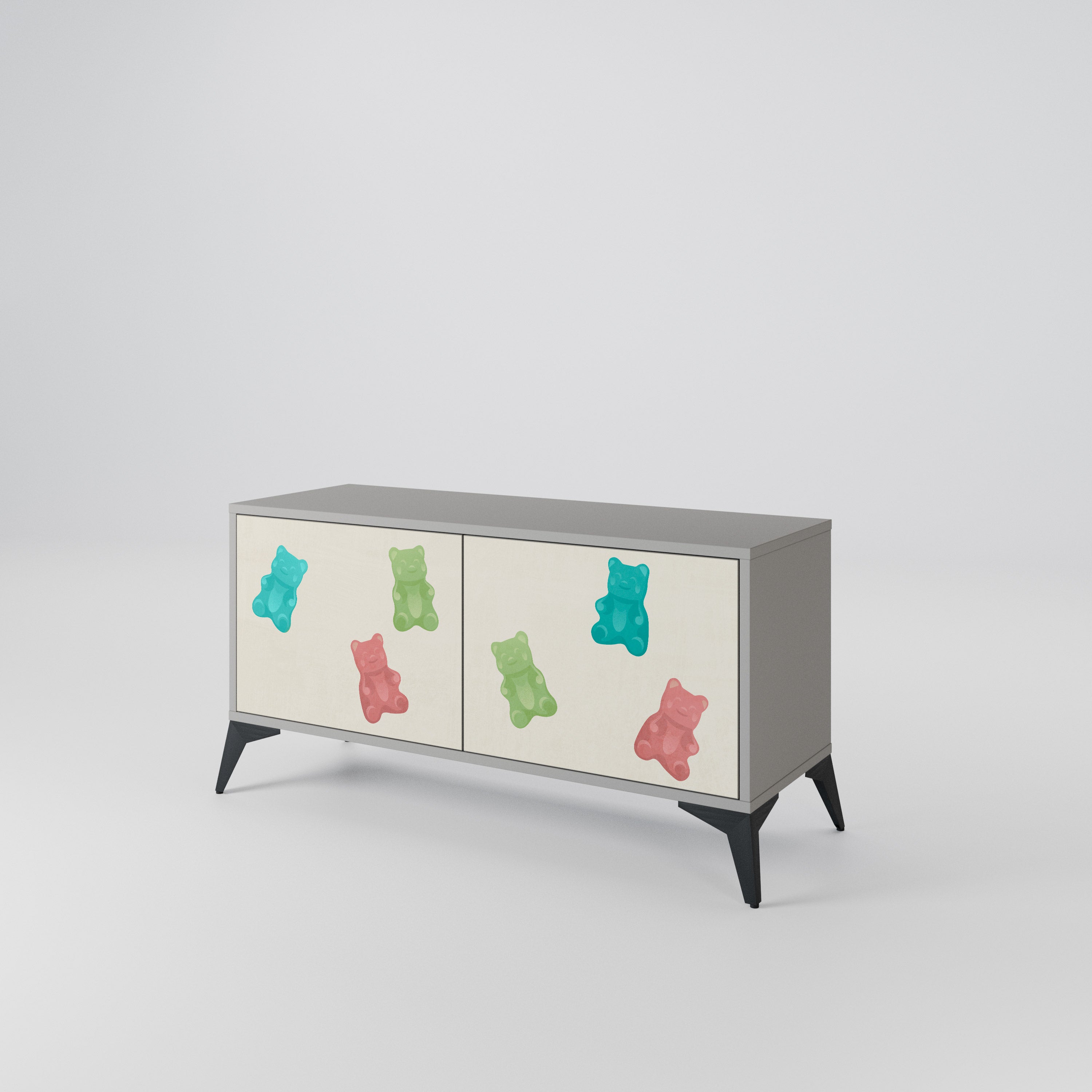GUMMY BEARS Compact 2-Door TV Cabinet