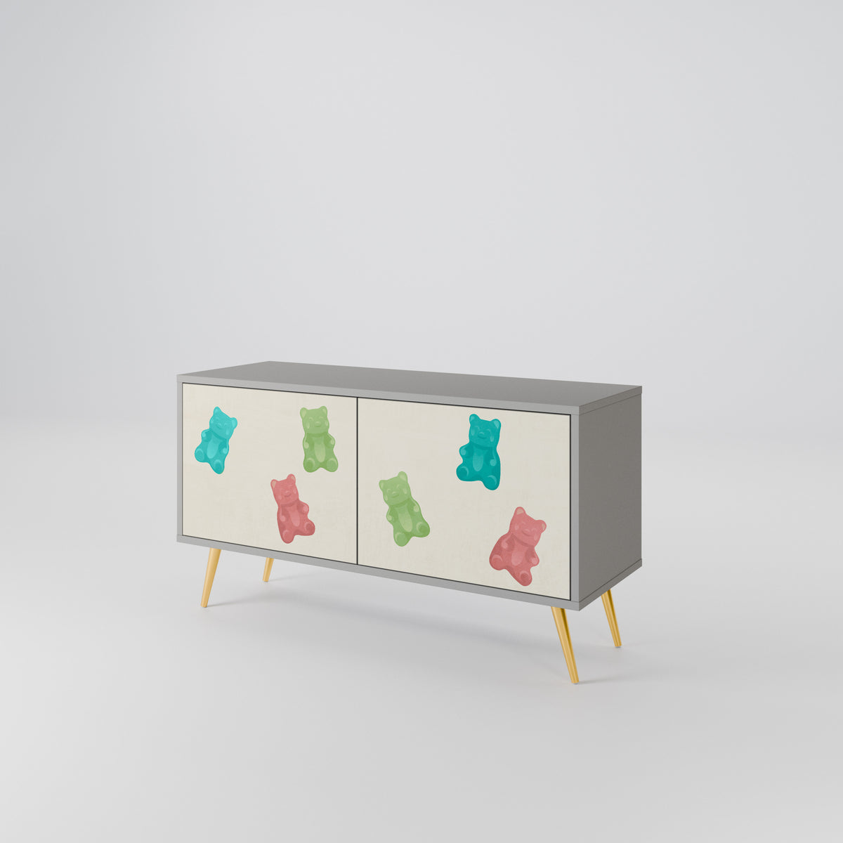 GUMMY BEARS Compact 2-Door TV Cabinet
