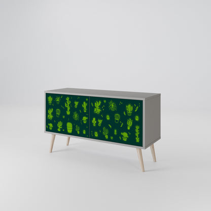 DESERT GREEN Kompaktes 2-türiges TV-Lowboard