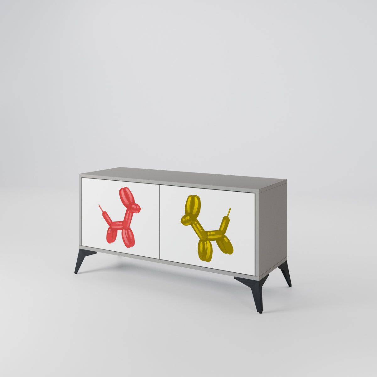 CHILDHOOD MEMORY Compact 2-Door TV Cabinet