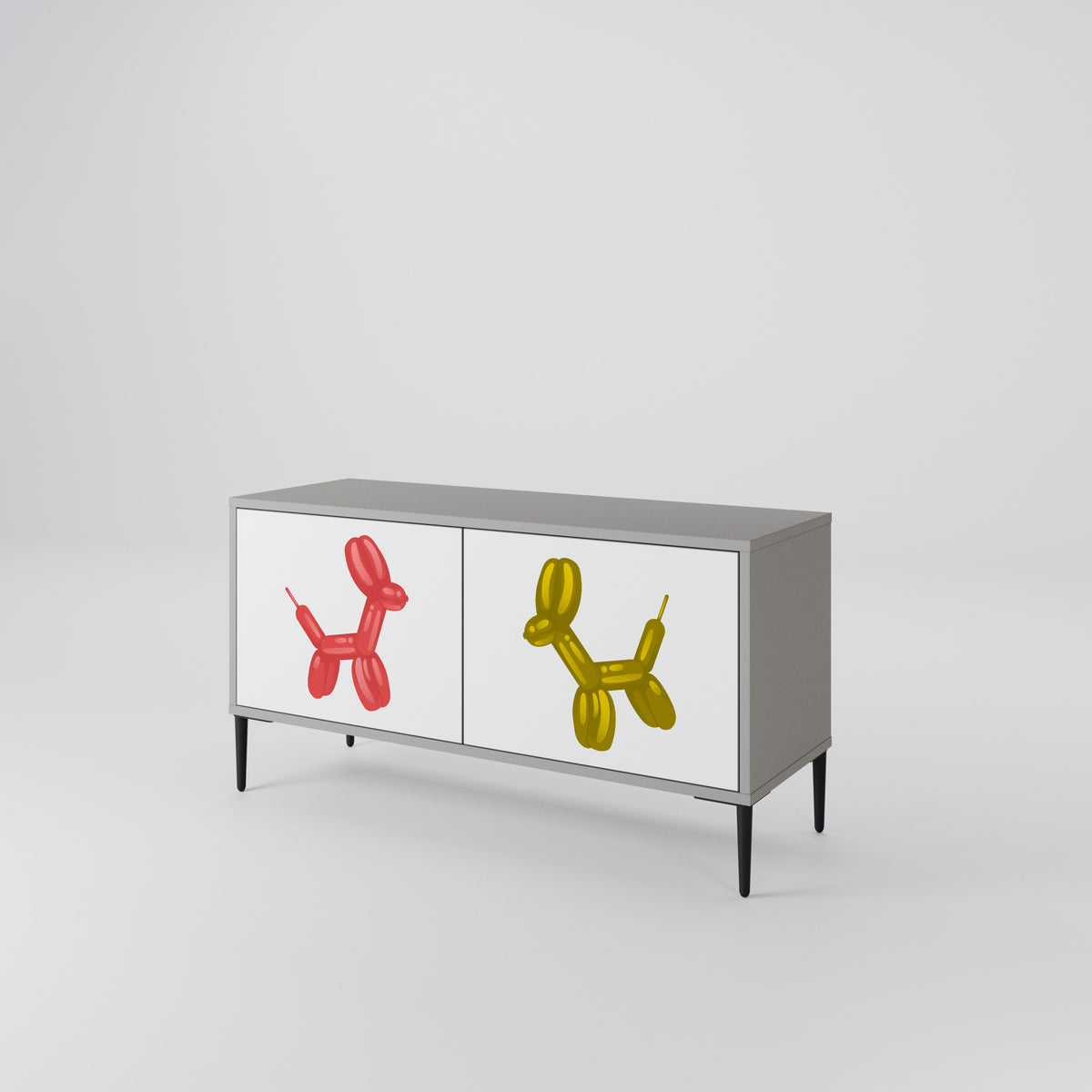 CHILDHOOD MEMORY Compact 2-Door TV Cabinet