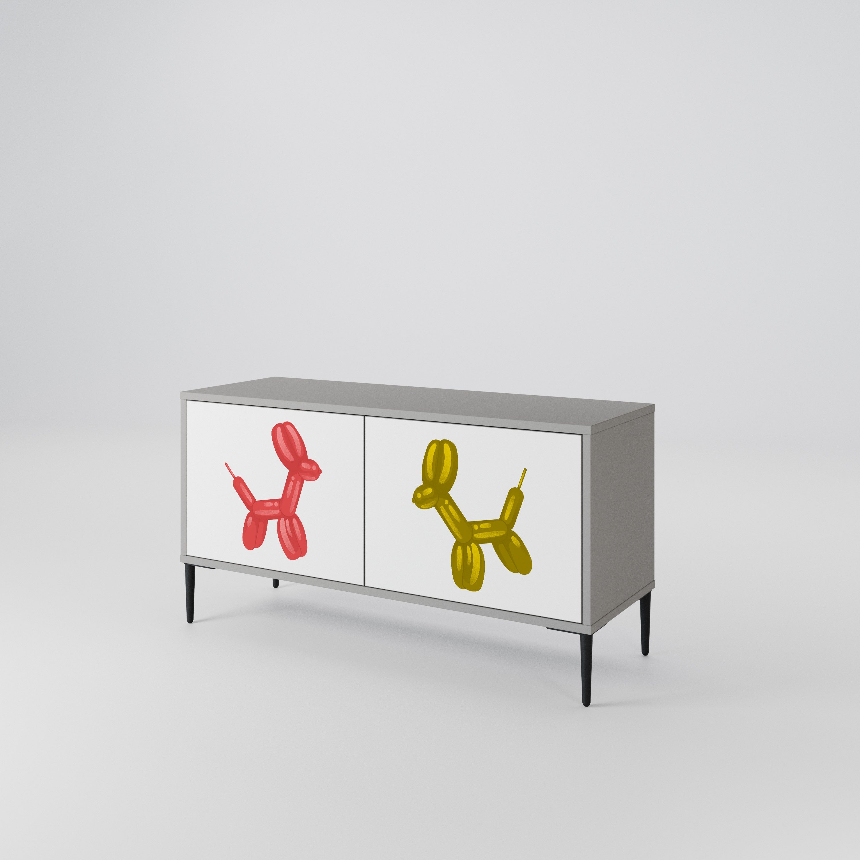 CHILDHOOD MEMORY Compact 2-Door TV Cabinet