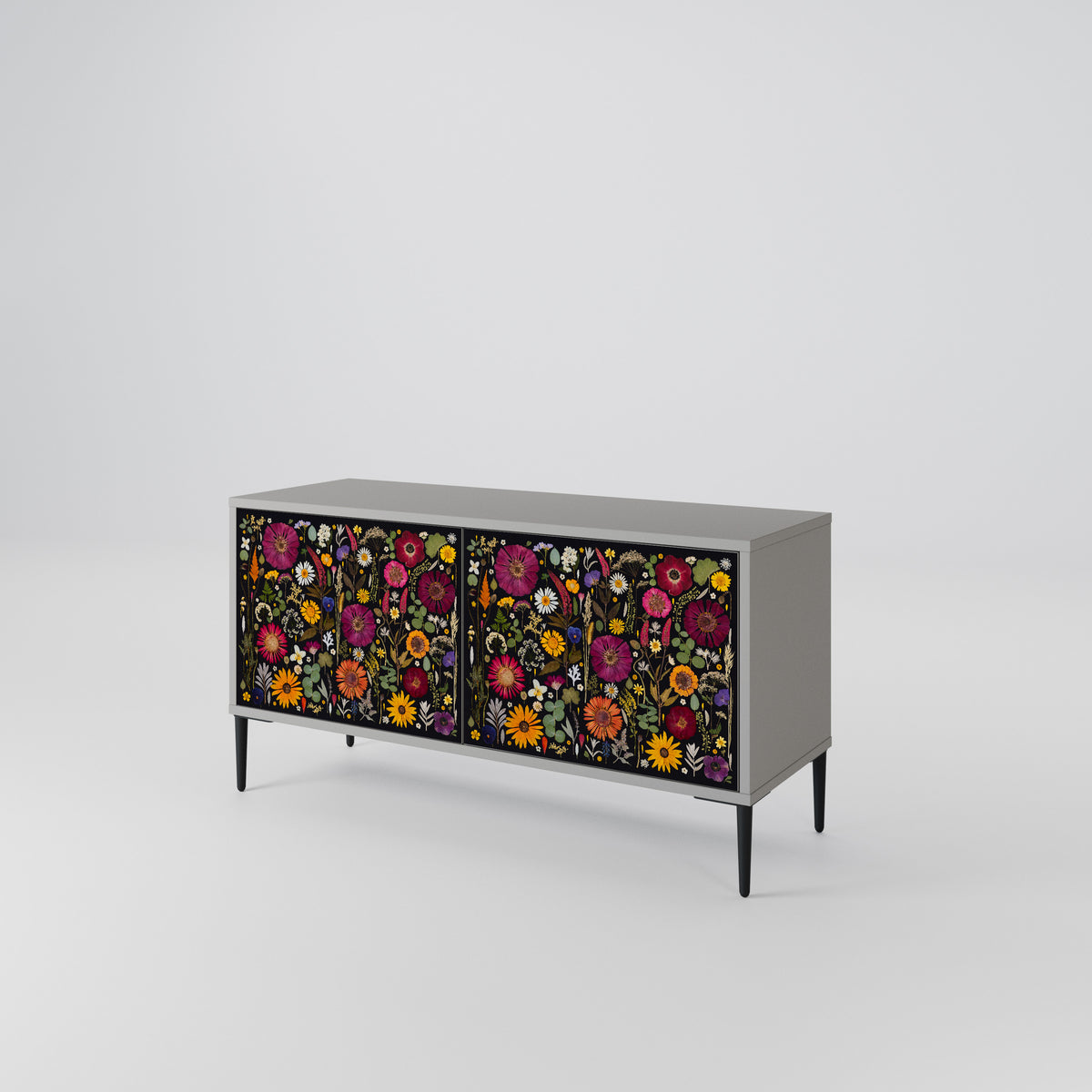 MIDNIGHT GARDEN Compact 2-Door TV Cabinet