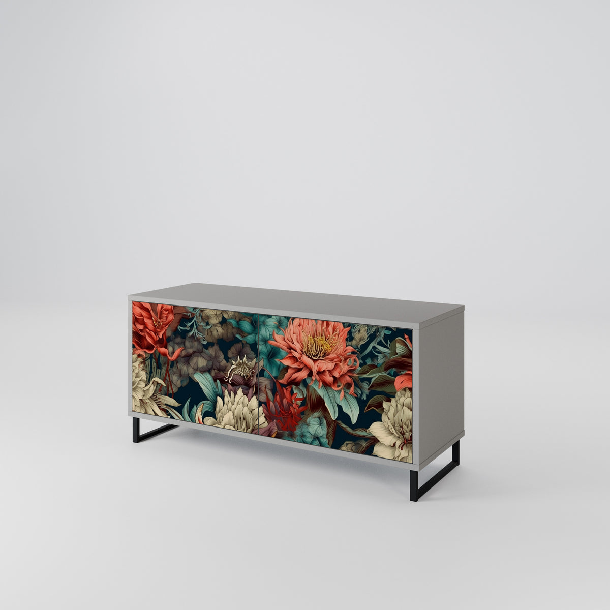 SPROUTING GRACE Compact 2-Door TV Cabinet