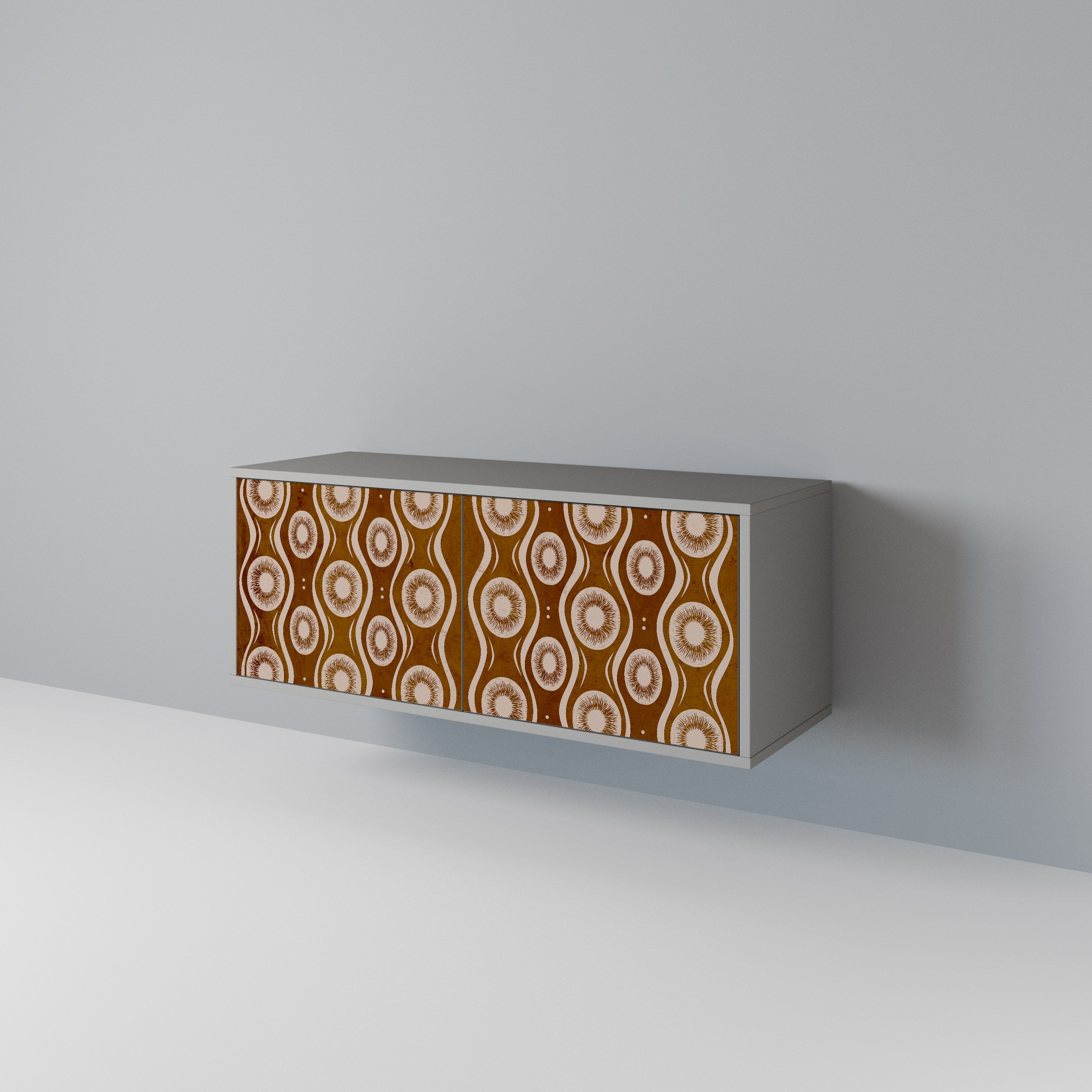 BROWN EYES Compact 2-Door TV Cabinet