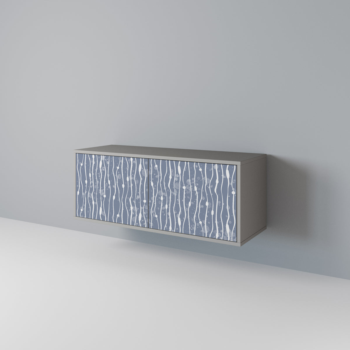 GRAPHITE RAIN Kompaktes 2-türiges TV-Lowboard