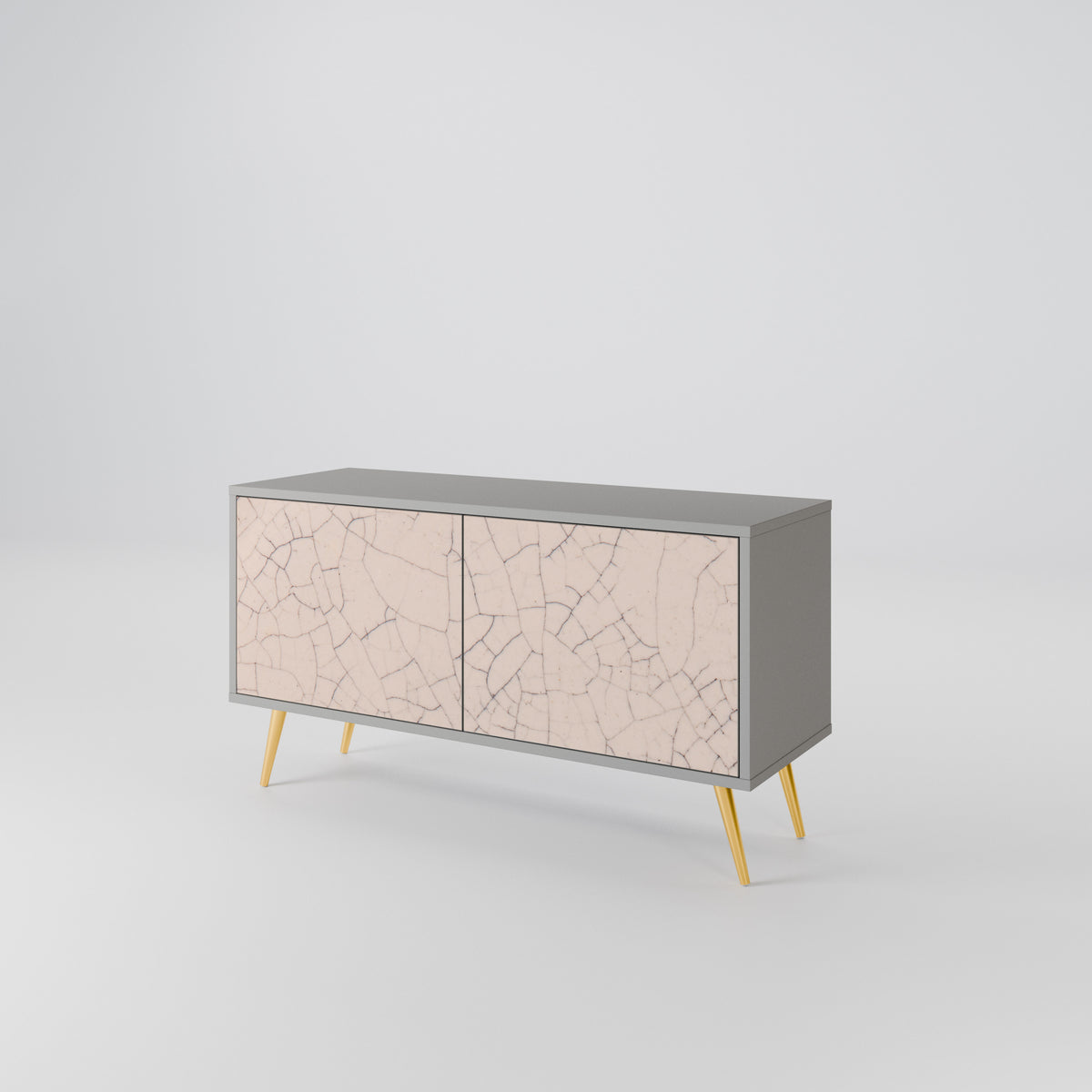 CERAMIC TEXTURE Kompaktes 2-türiges TV-Lowboard