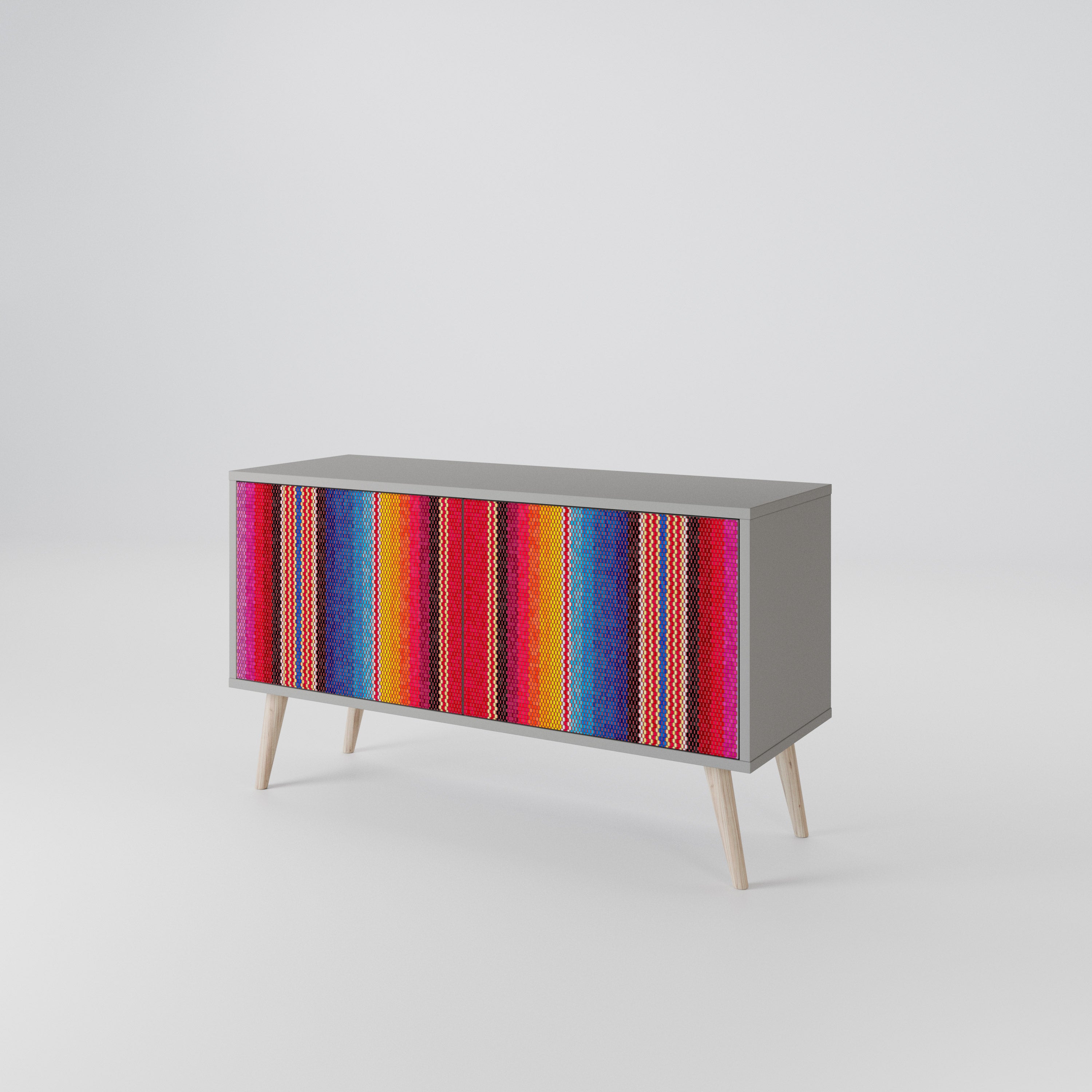 ETHNIC MEXICAN Compact 2-Door TV Cabinet