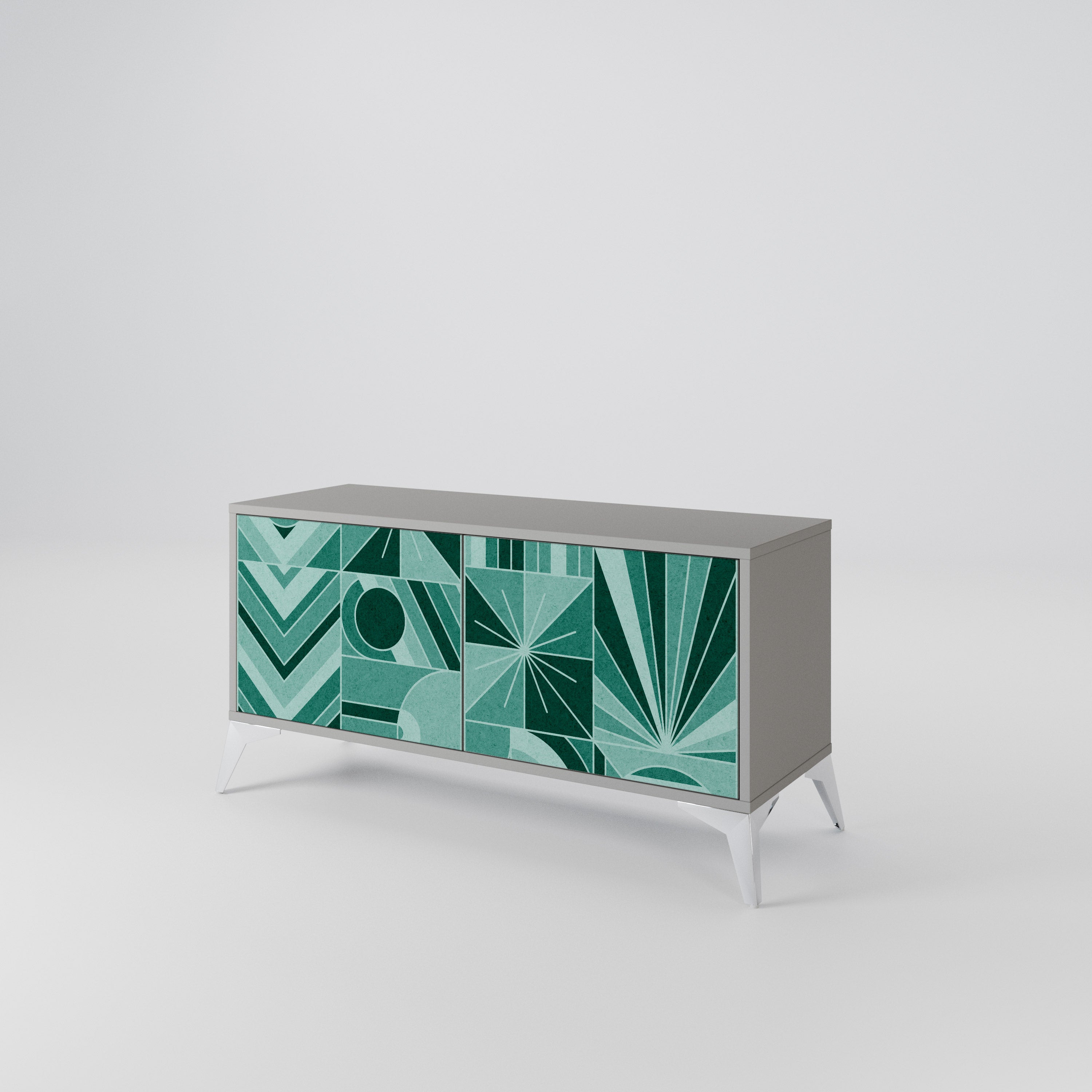 HARMONIC GRID Compact 2-Door TV Cabinet