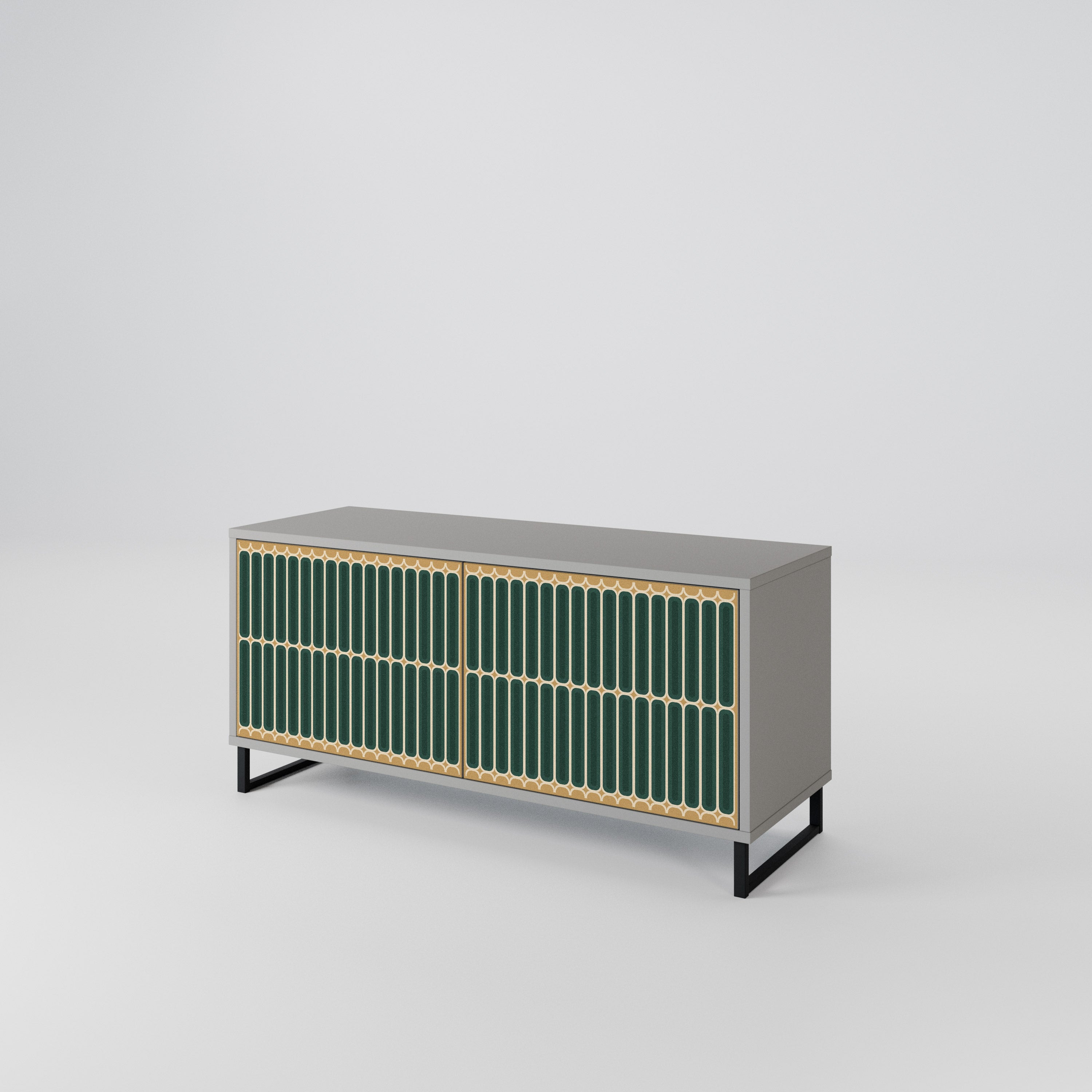 ILUSION GATE Compact 2-Door TV Cabinet