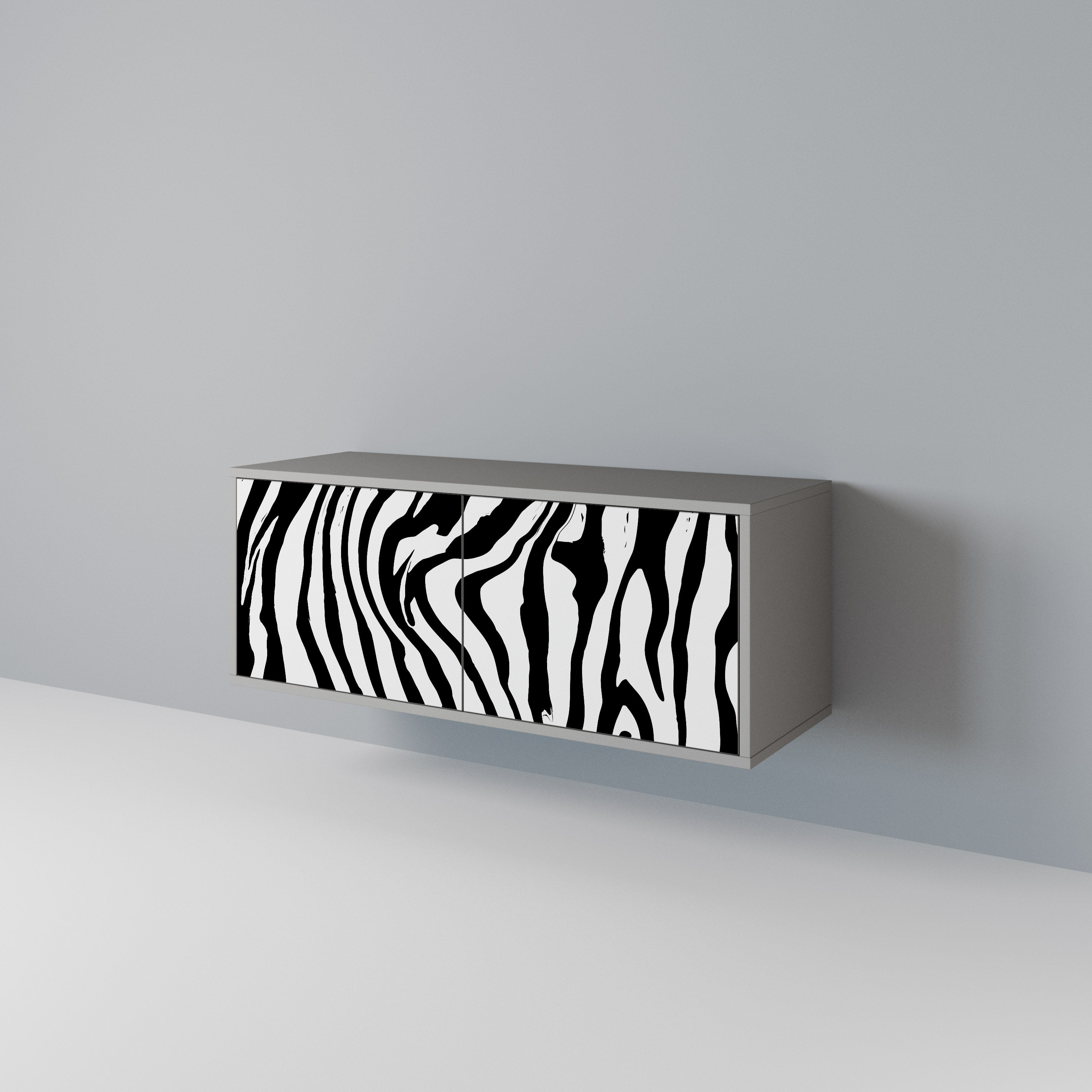 SPLENDID ZEBRA Compact 2-Door TV Cabinet